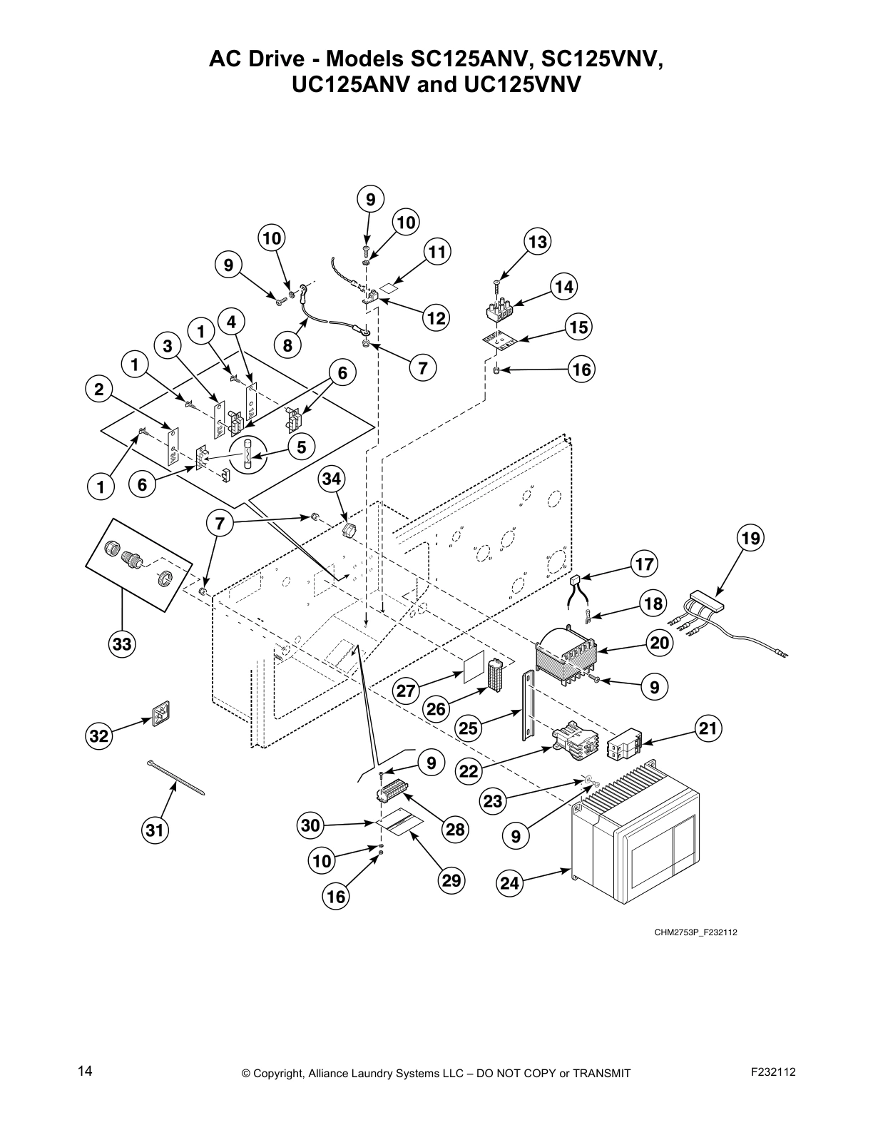 AC Drive - Models SC125ANV, SC125VNV,
UC125ANV and UC125VNV
