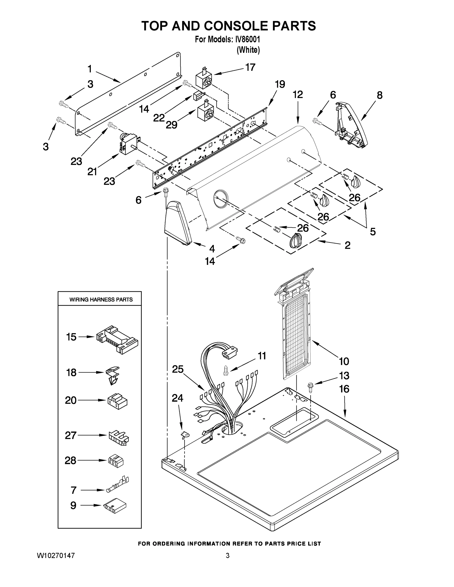 02 - TOP AND CONSOLE PARTS