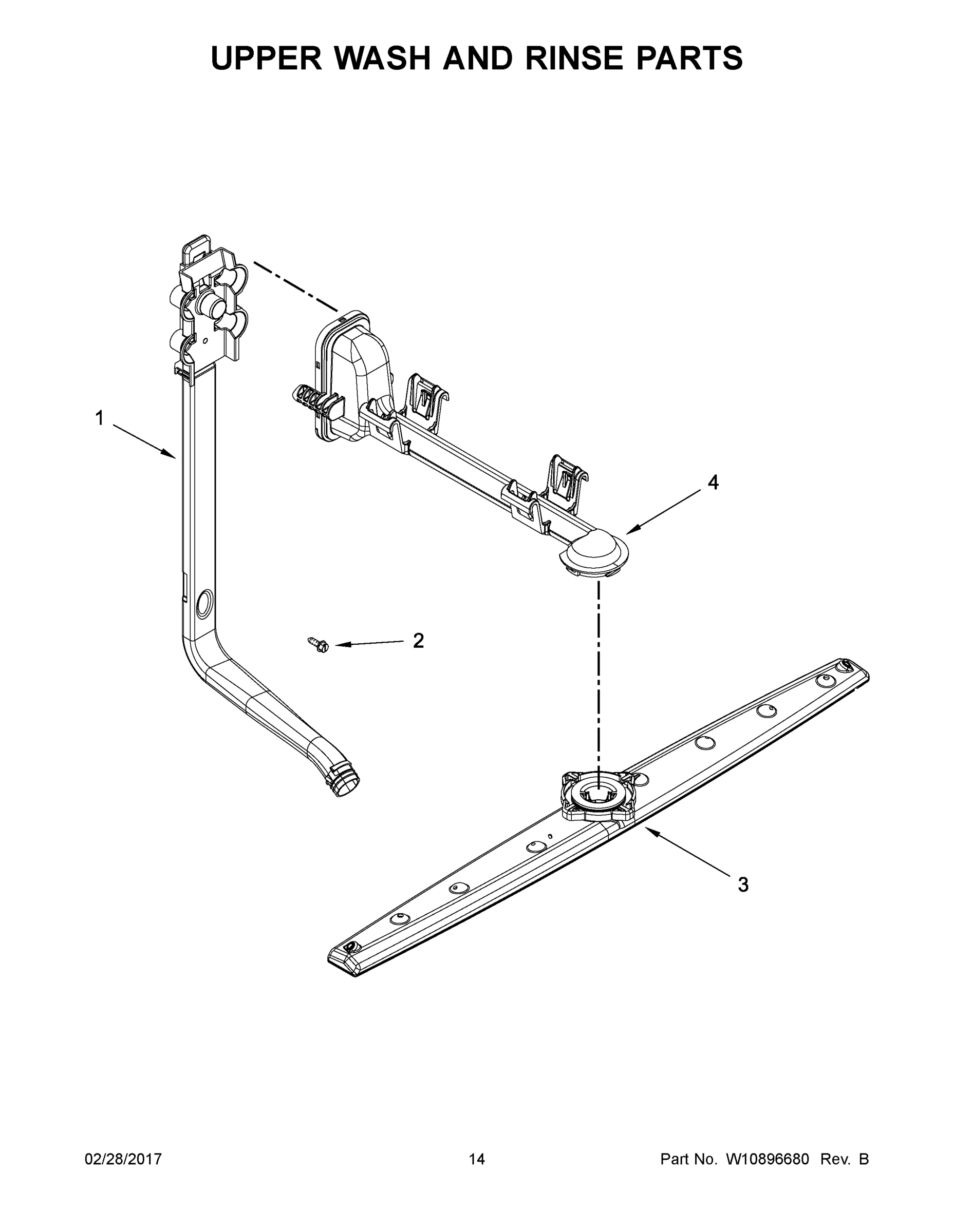 08 - UPPER WASH AND RINSE PARTS