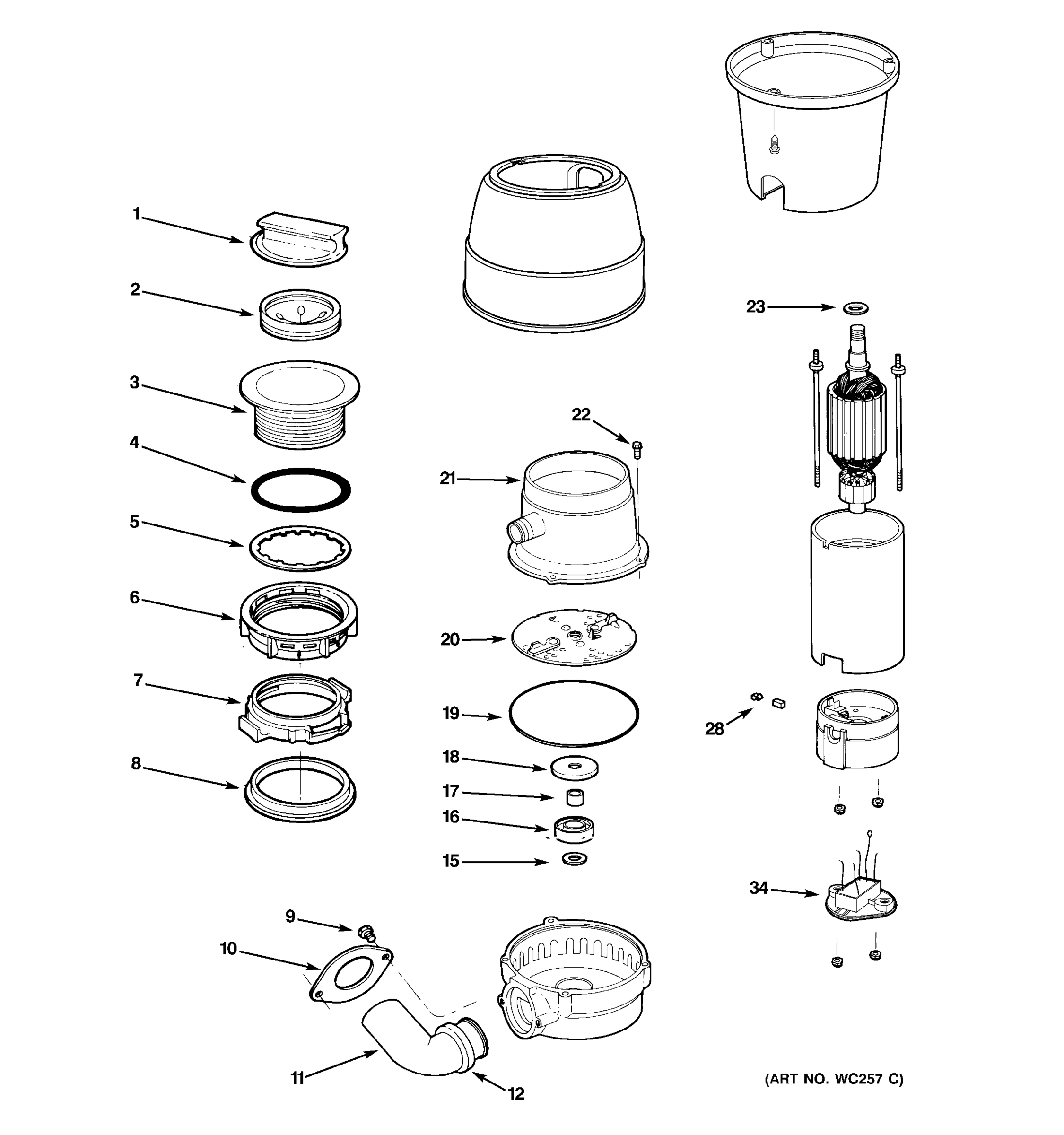DISPOSER PARTS