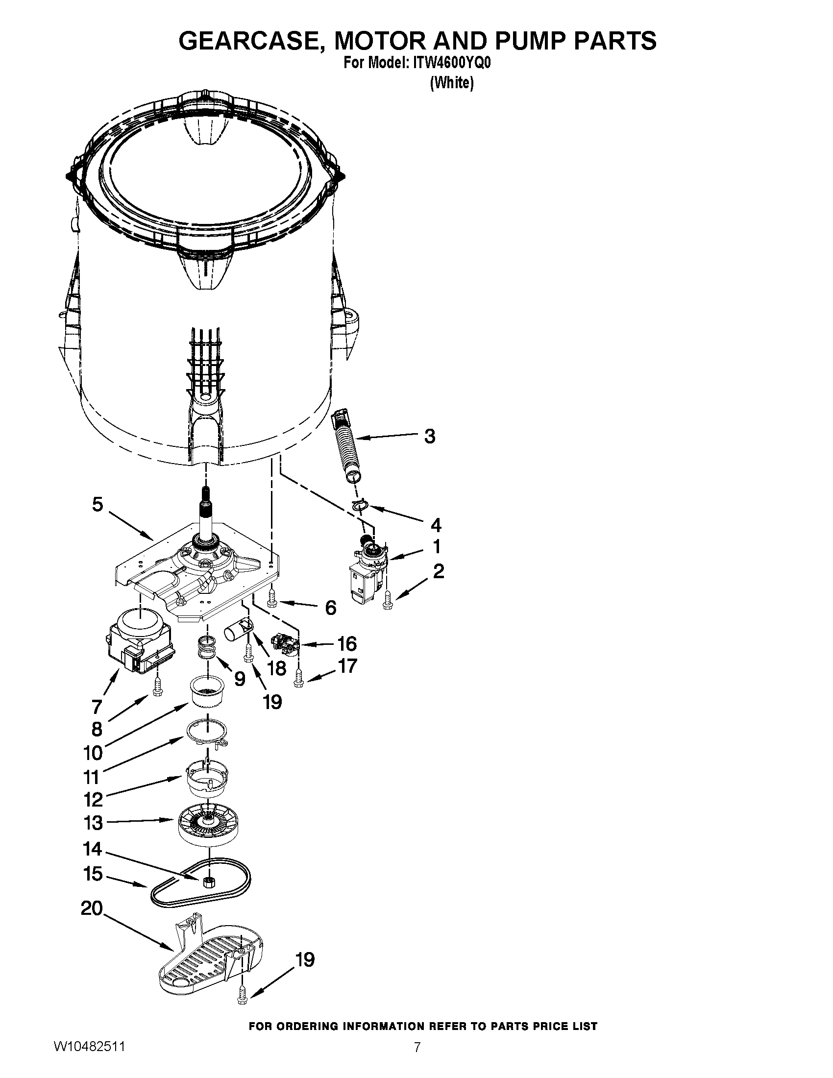 04 - GEARCASE, MOTOR AND PUMP PARTS