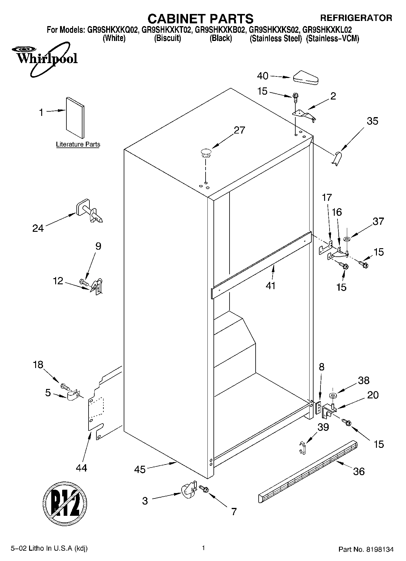 01 - CABINET, LITERATURE
