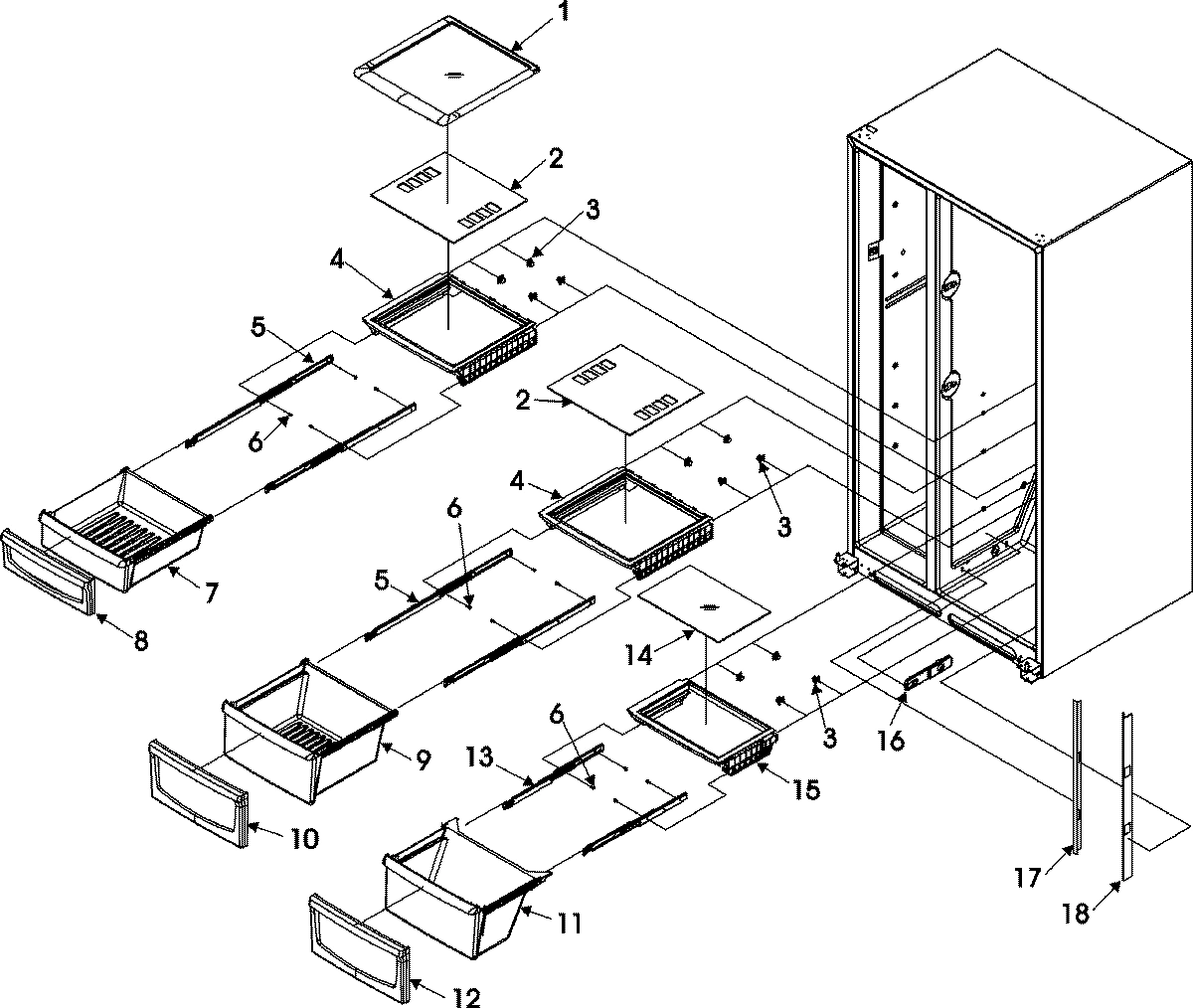 04 - DELI AND CRISPER ASSY