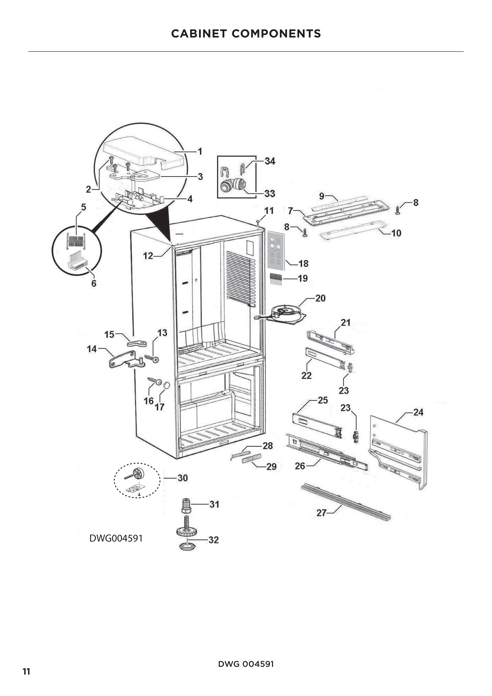 CABINET COMPONENTS