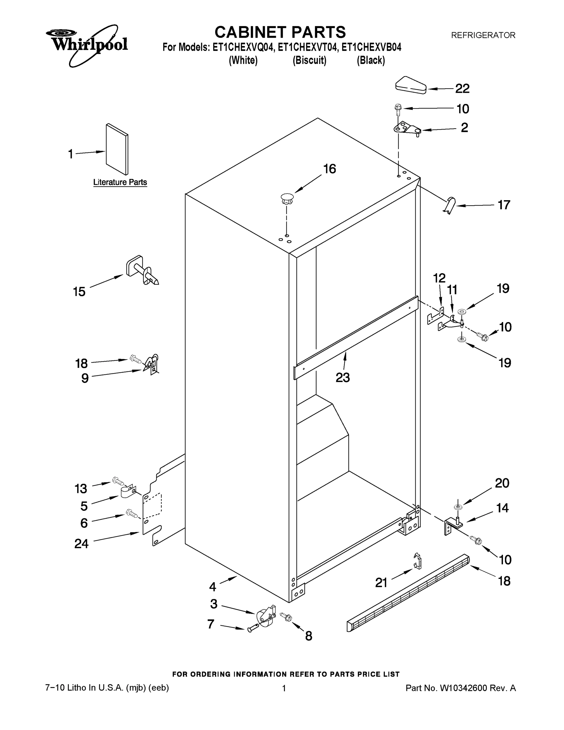 01 - CABINET PARTS