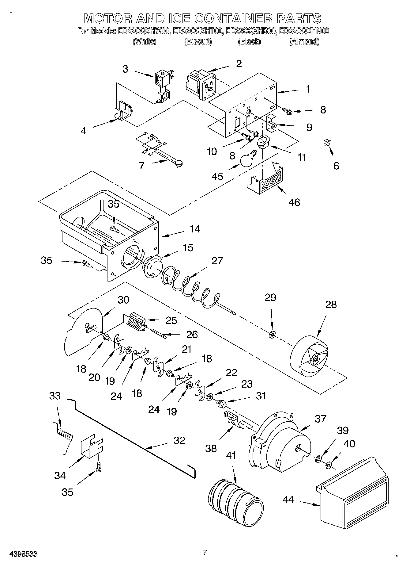 06 - MOTOR AND ICE CONTAINER