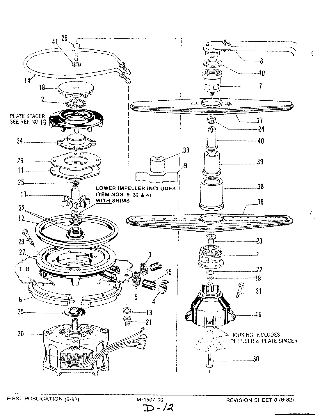 05 - MOTOR, HEATER & SPRAY ARM