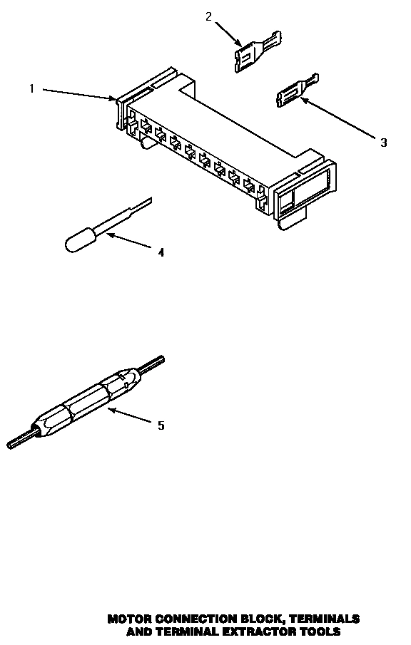 11 - MTR CONN BLOCK/TERM & EXTRACTOR TOOL