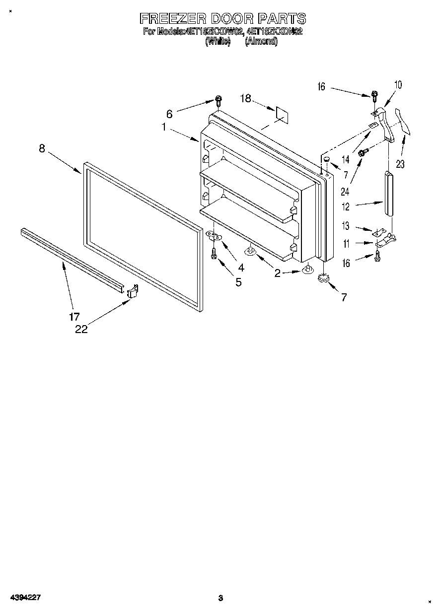 02 - FREEZER DOOR