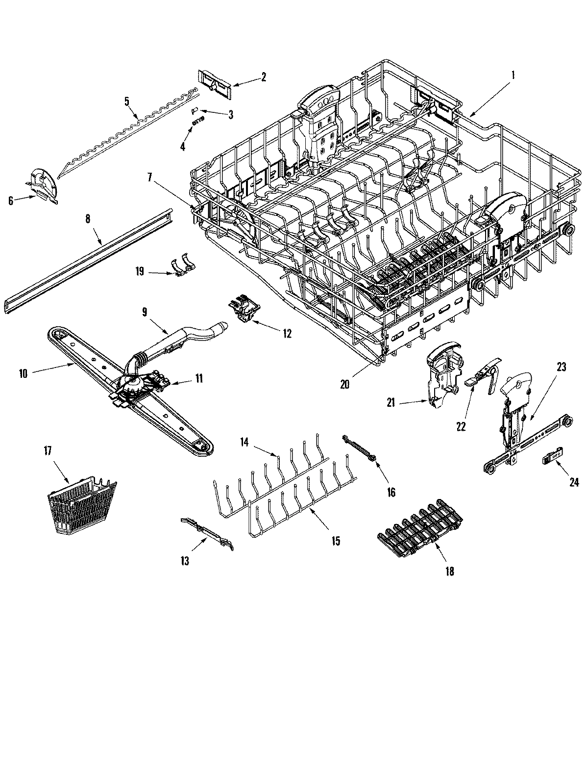 04 - RAIL & RACK ASSEMBLY (UPR)