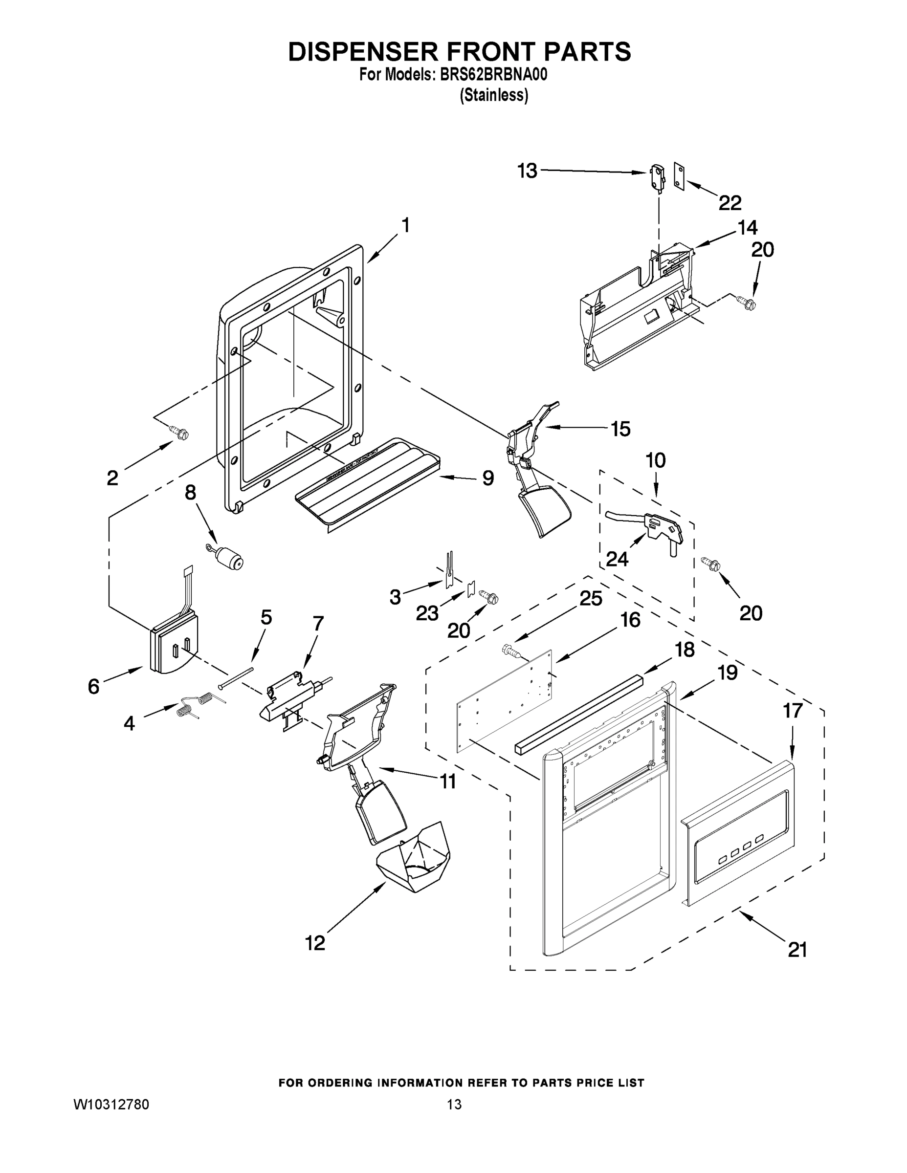 08 - DISPENSER FRONT PARTS