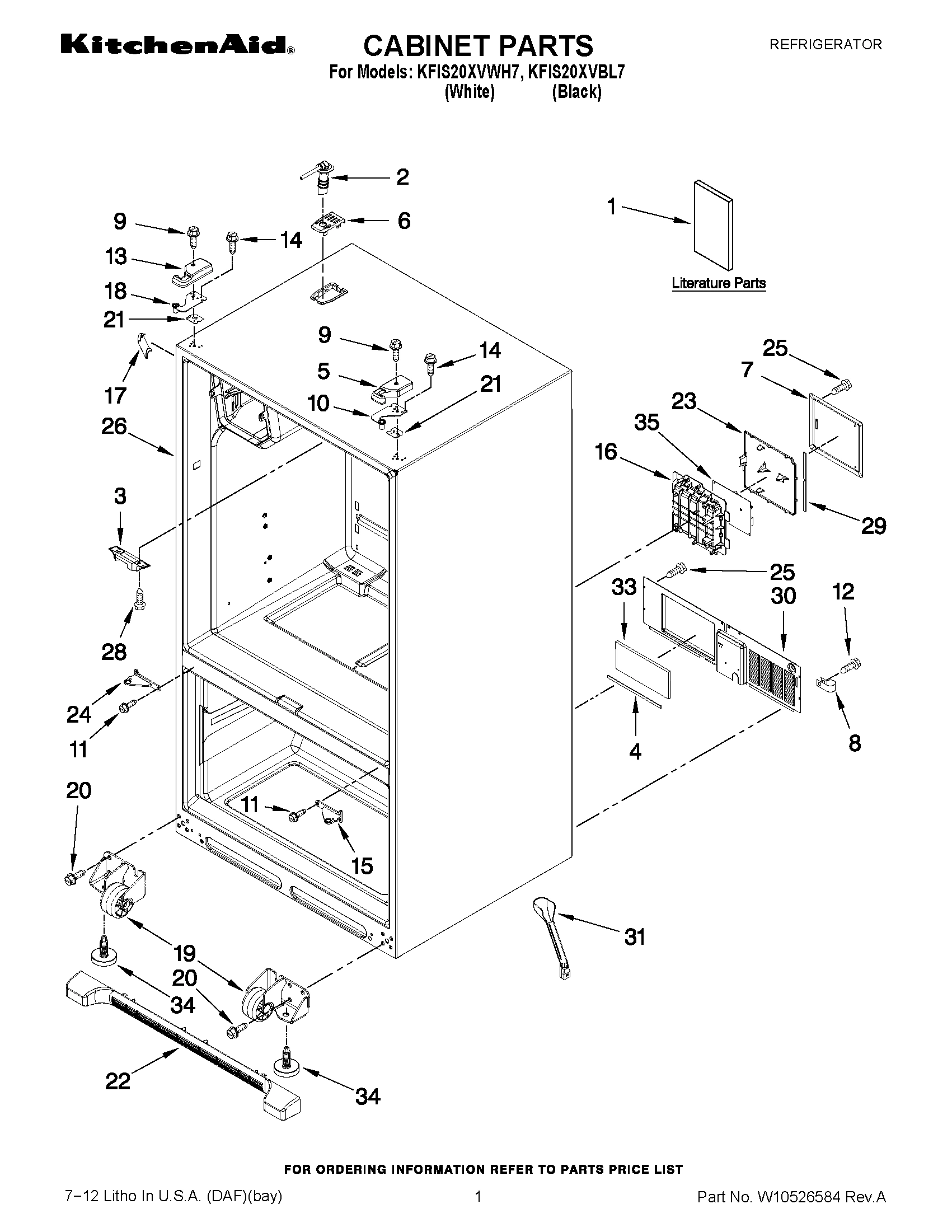 01 - CABINET PARTS