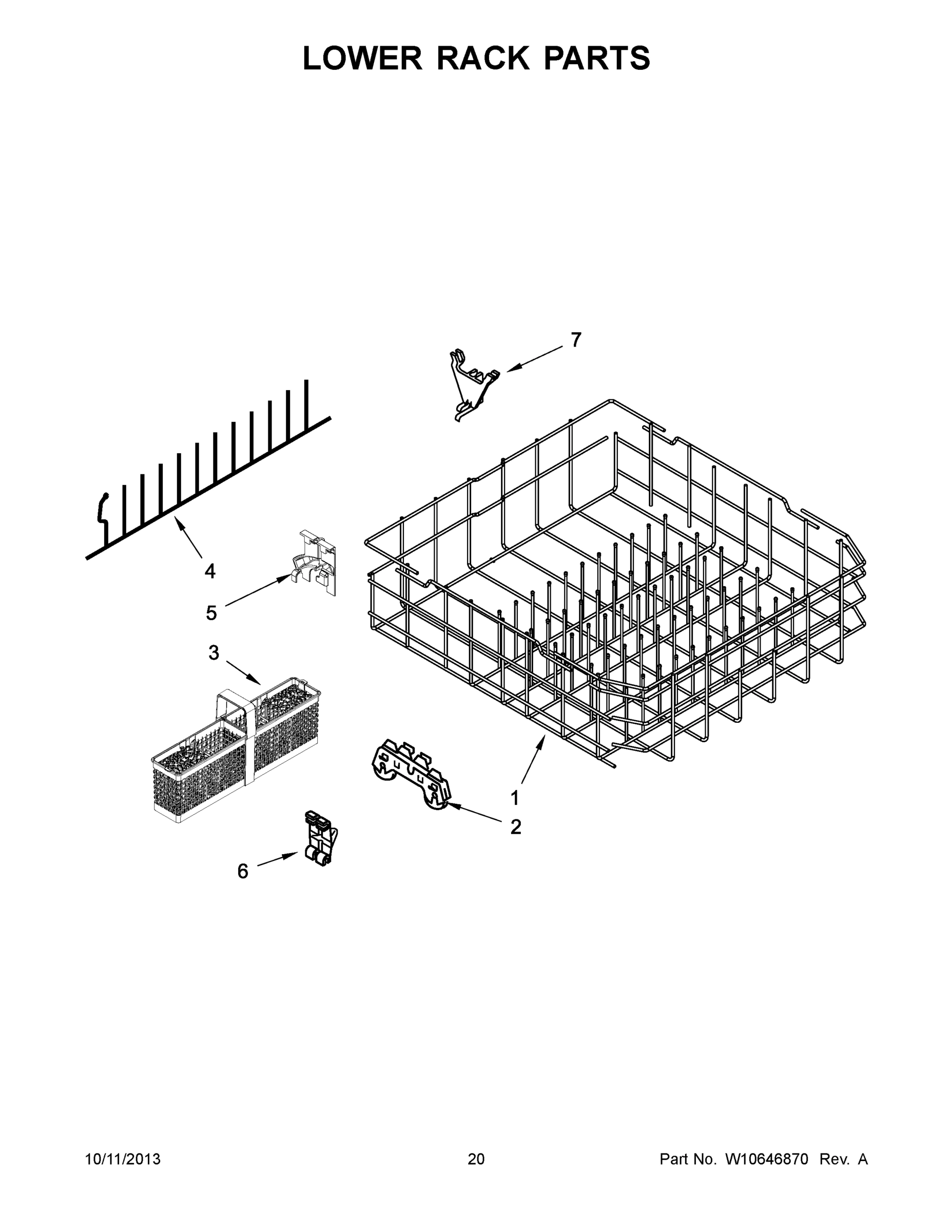 11 - LOWER RACK PARTS