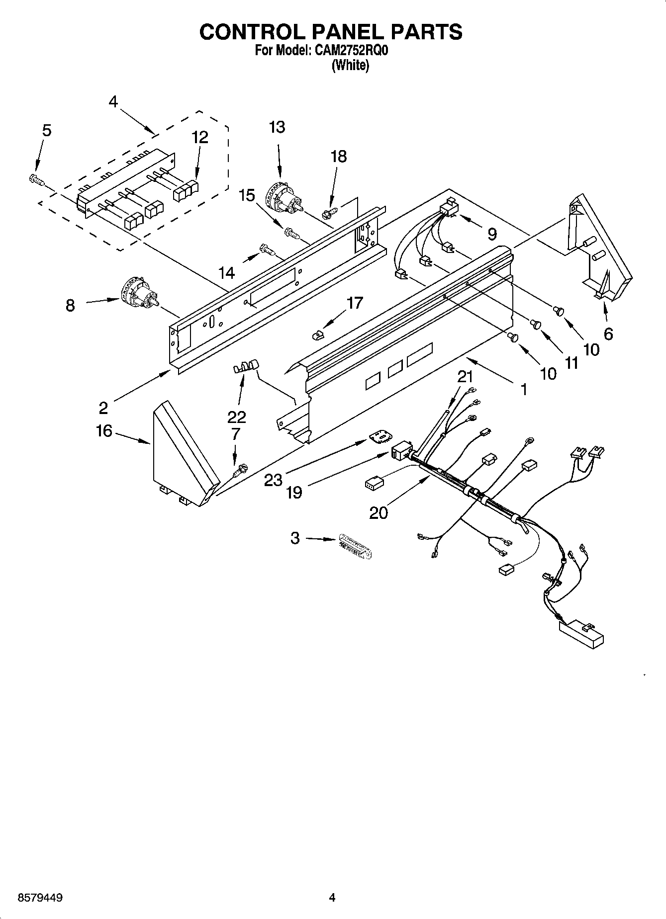 02 - CONTROL PANEL PARTS