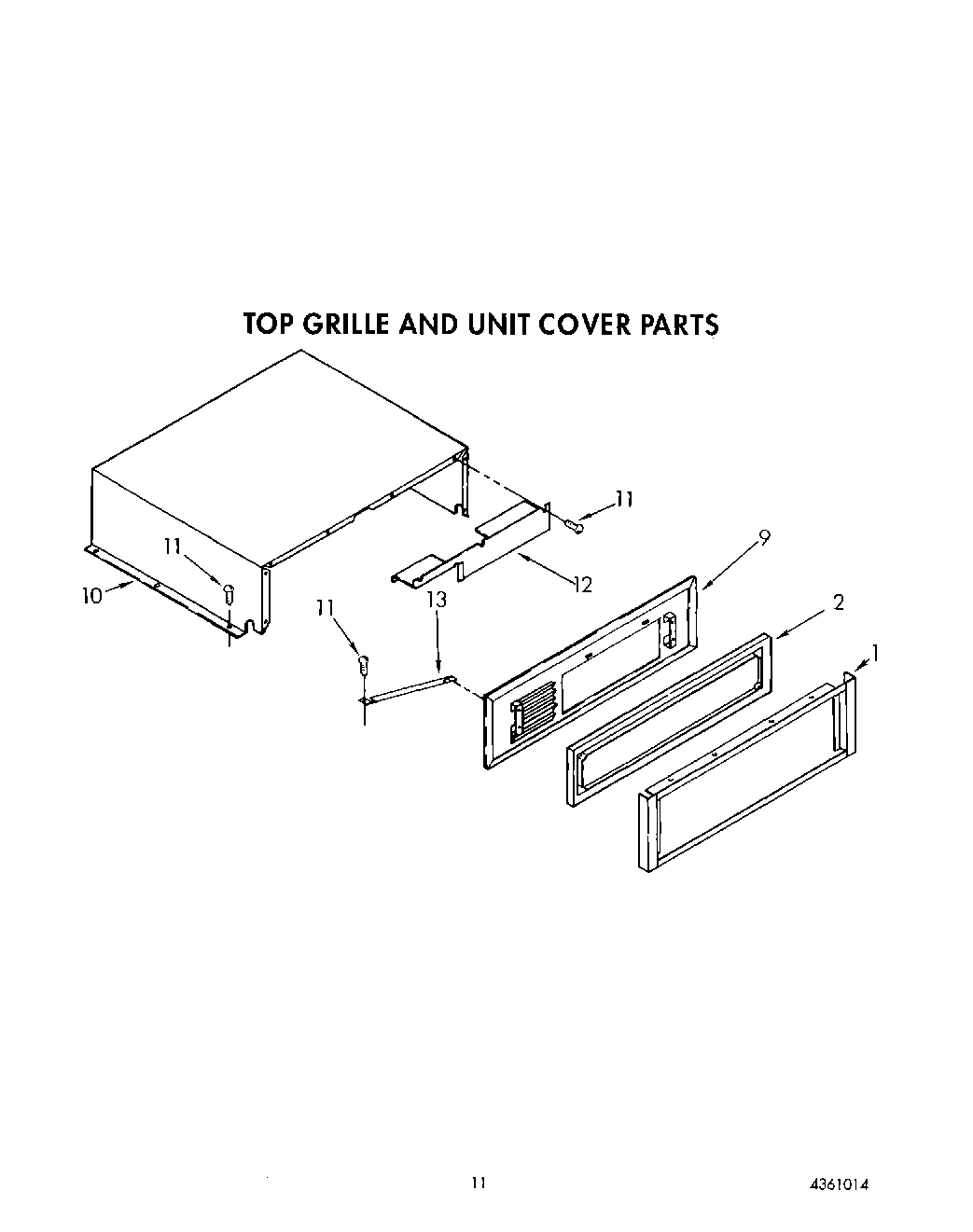 09 - TOP GRILLE AND UNIT COVER
