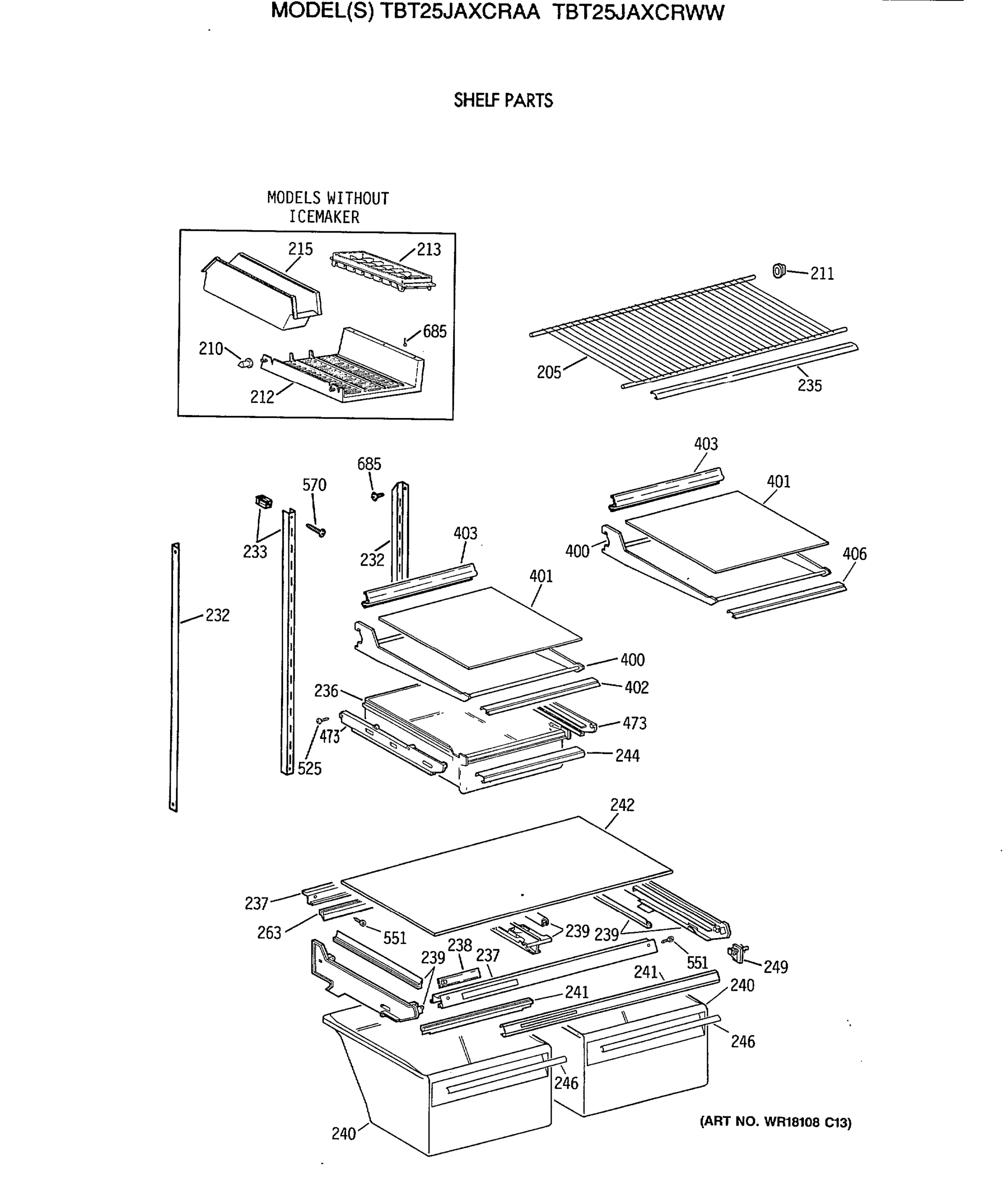 SHELF PARTS