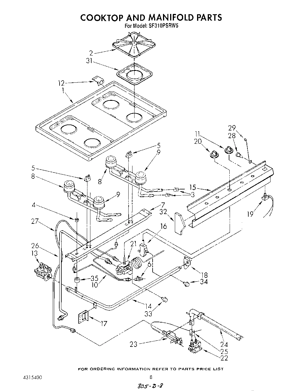 06 - COOK TOP AND MANIFOLD , LITERATURE