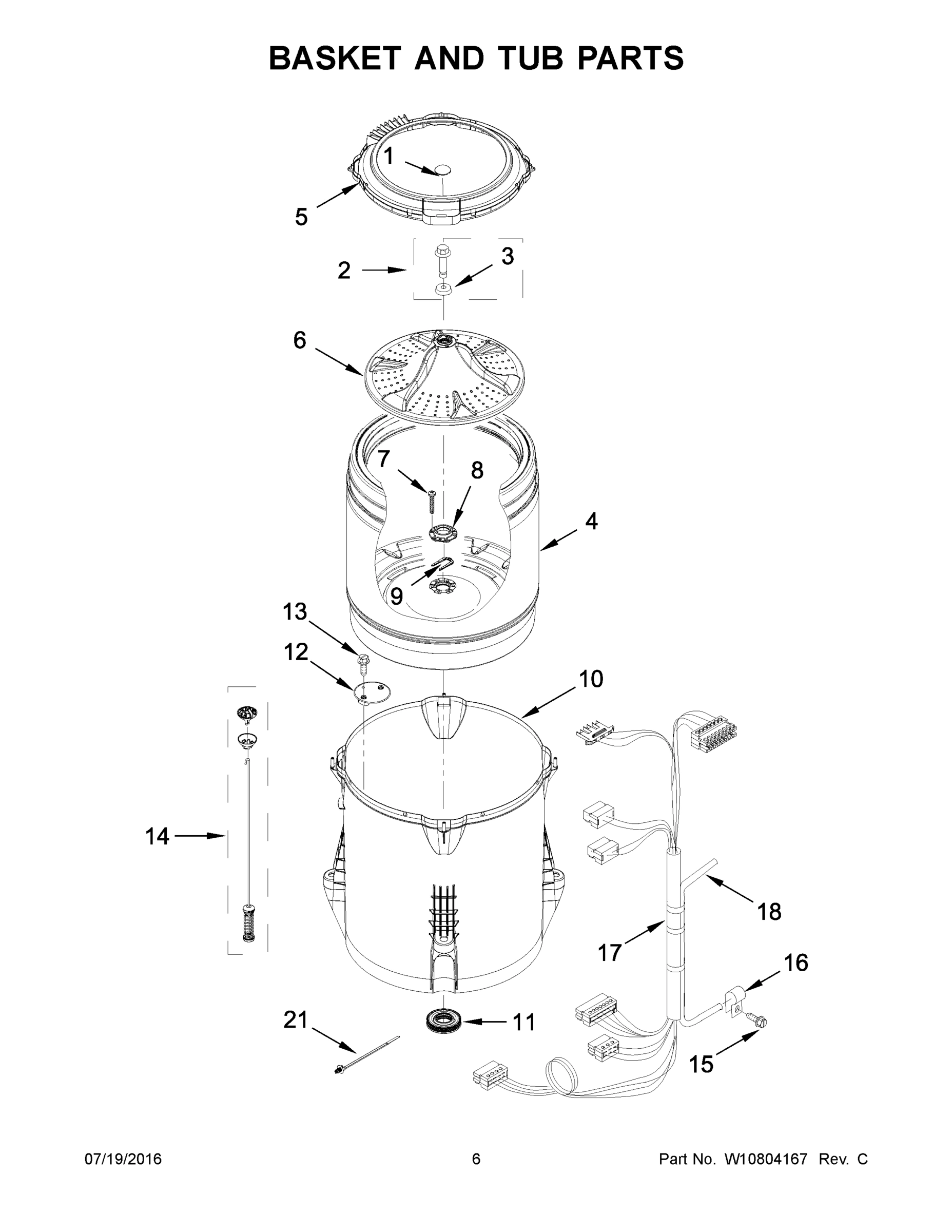 04 - BASKET AND TUB PARTS