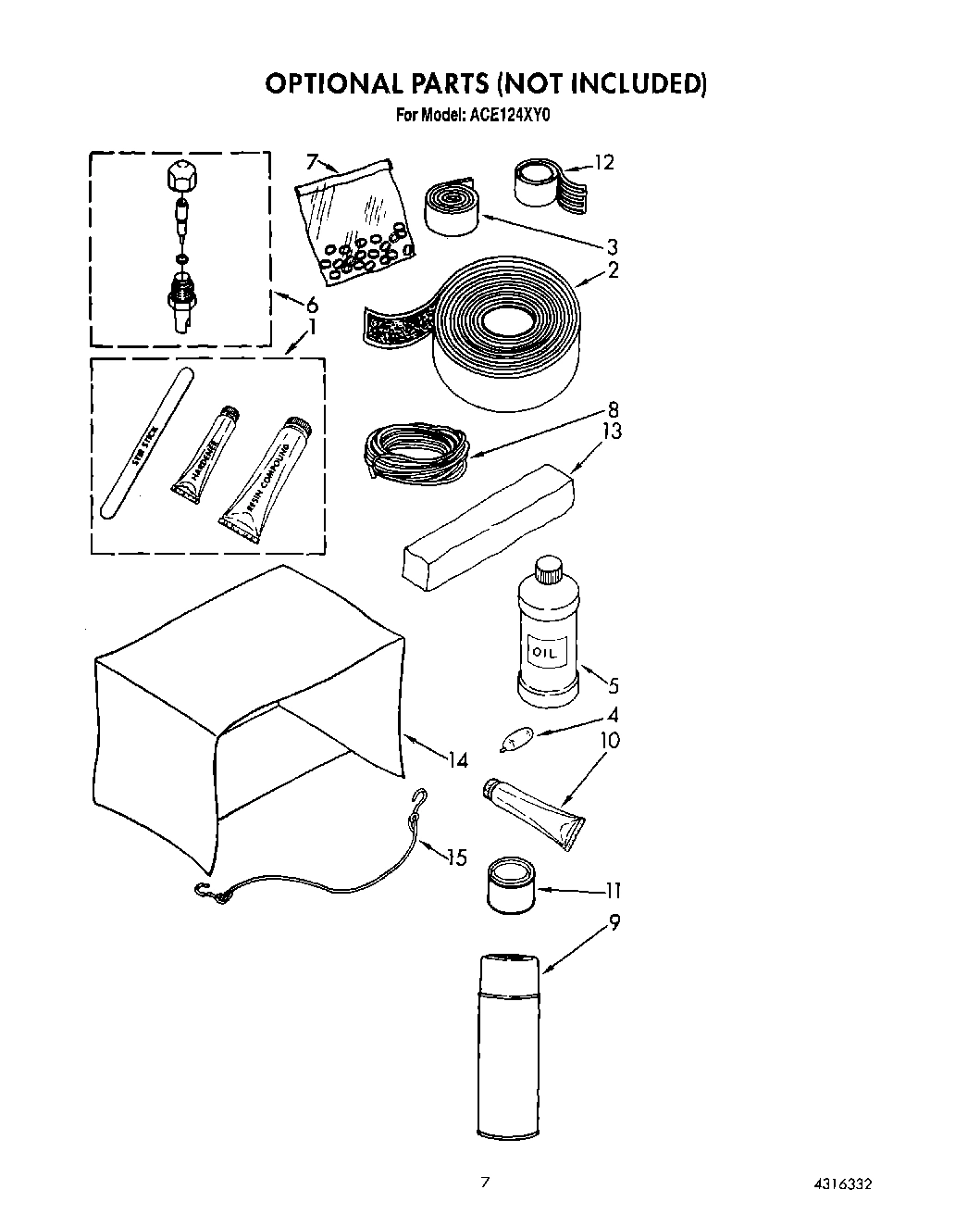 04 - OPTIONAL PARTS (NOT INCL)