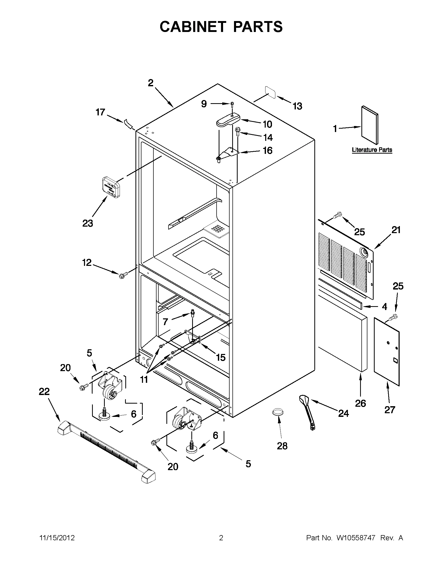 01 - CABINET PARTS