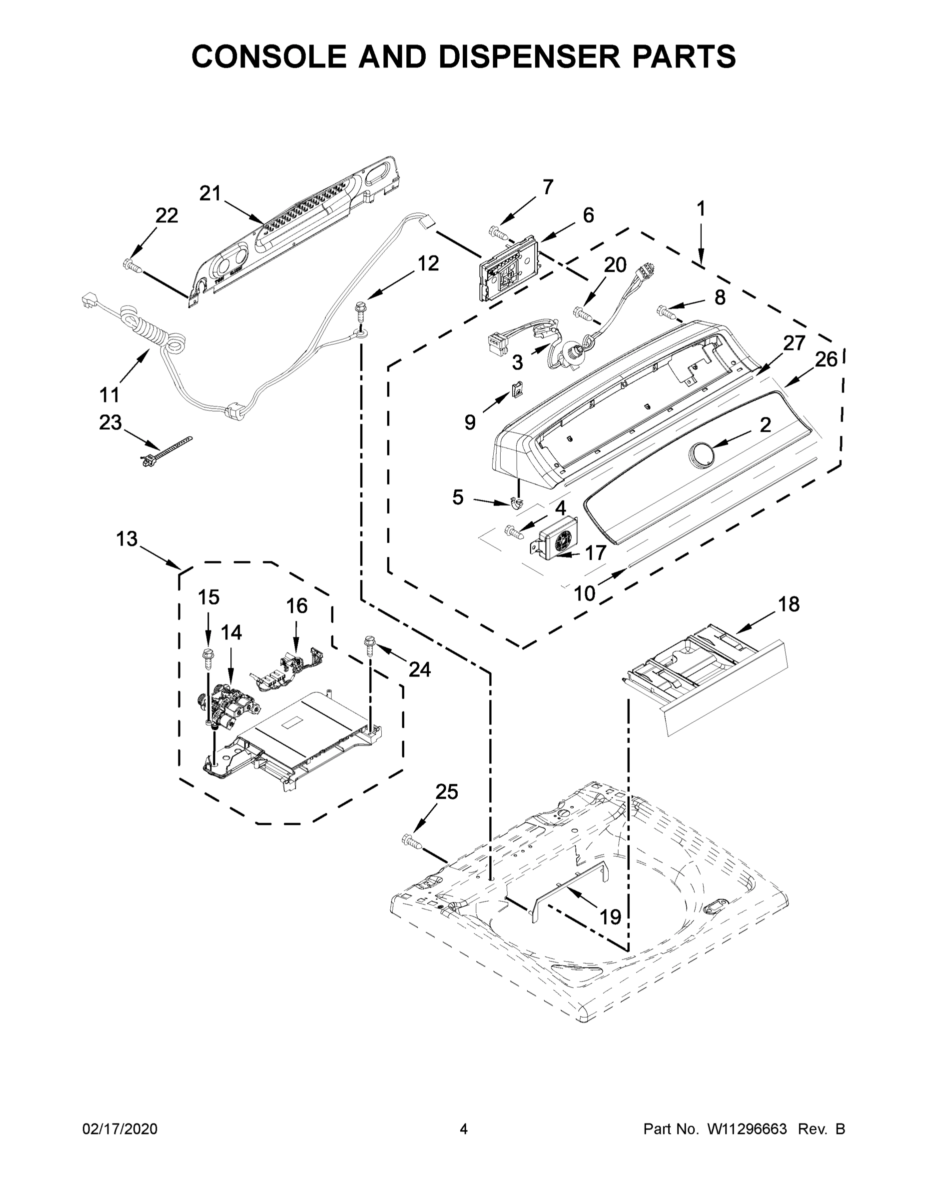 03 - CONSOLE AND DISPENSER PARTS