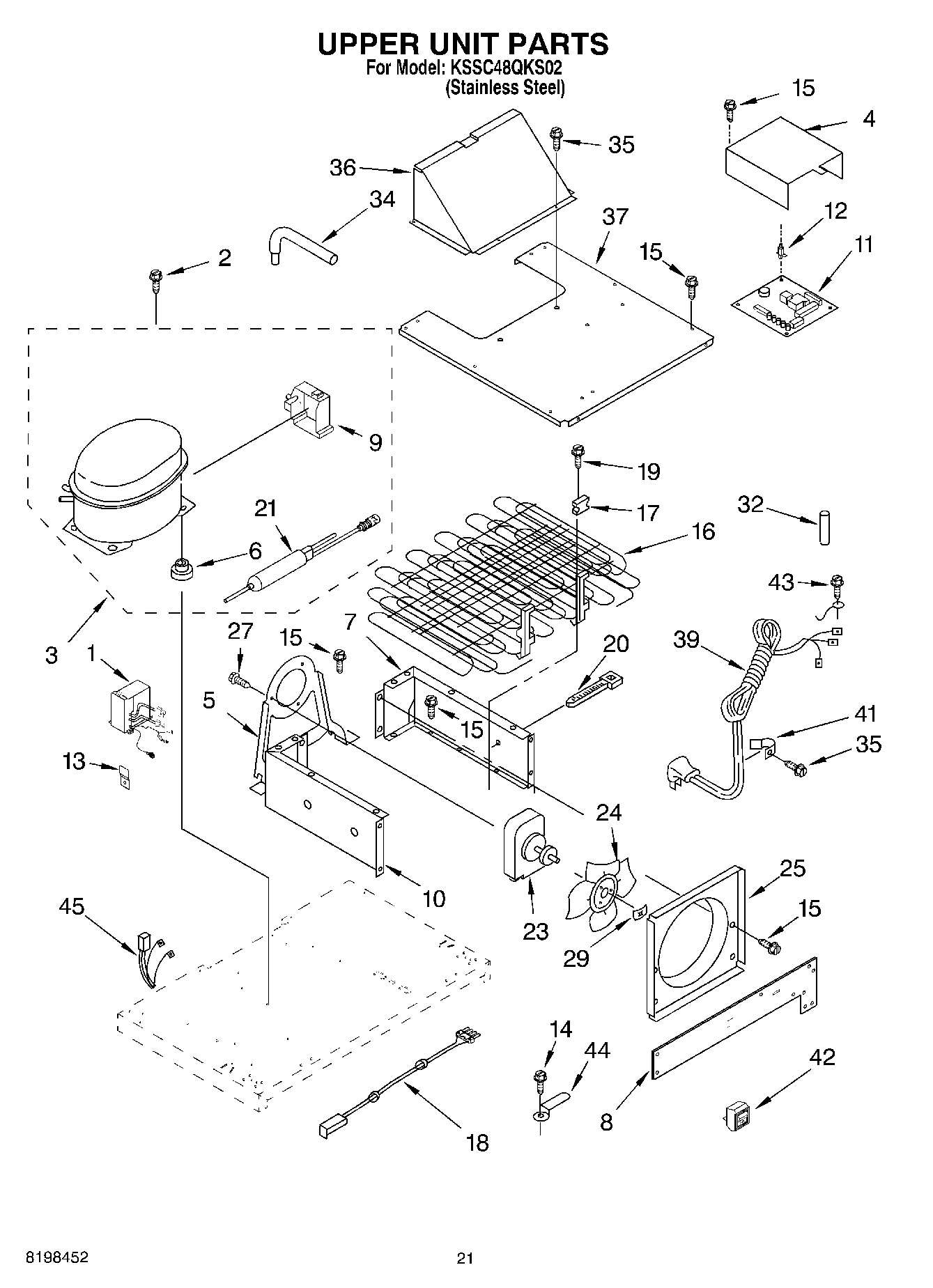 13 - UPPER UNIT PARTS