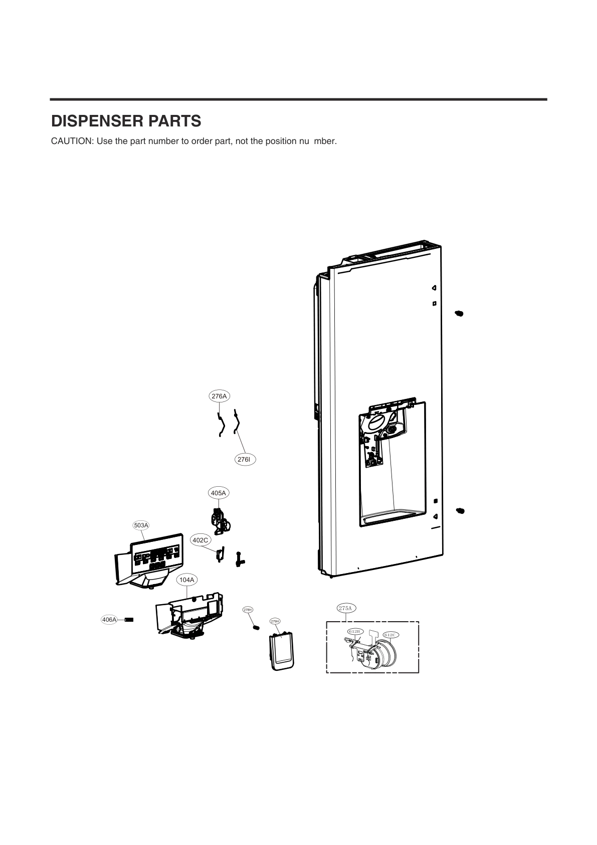 DISPENSER PARTS