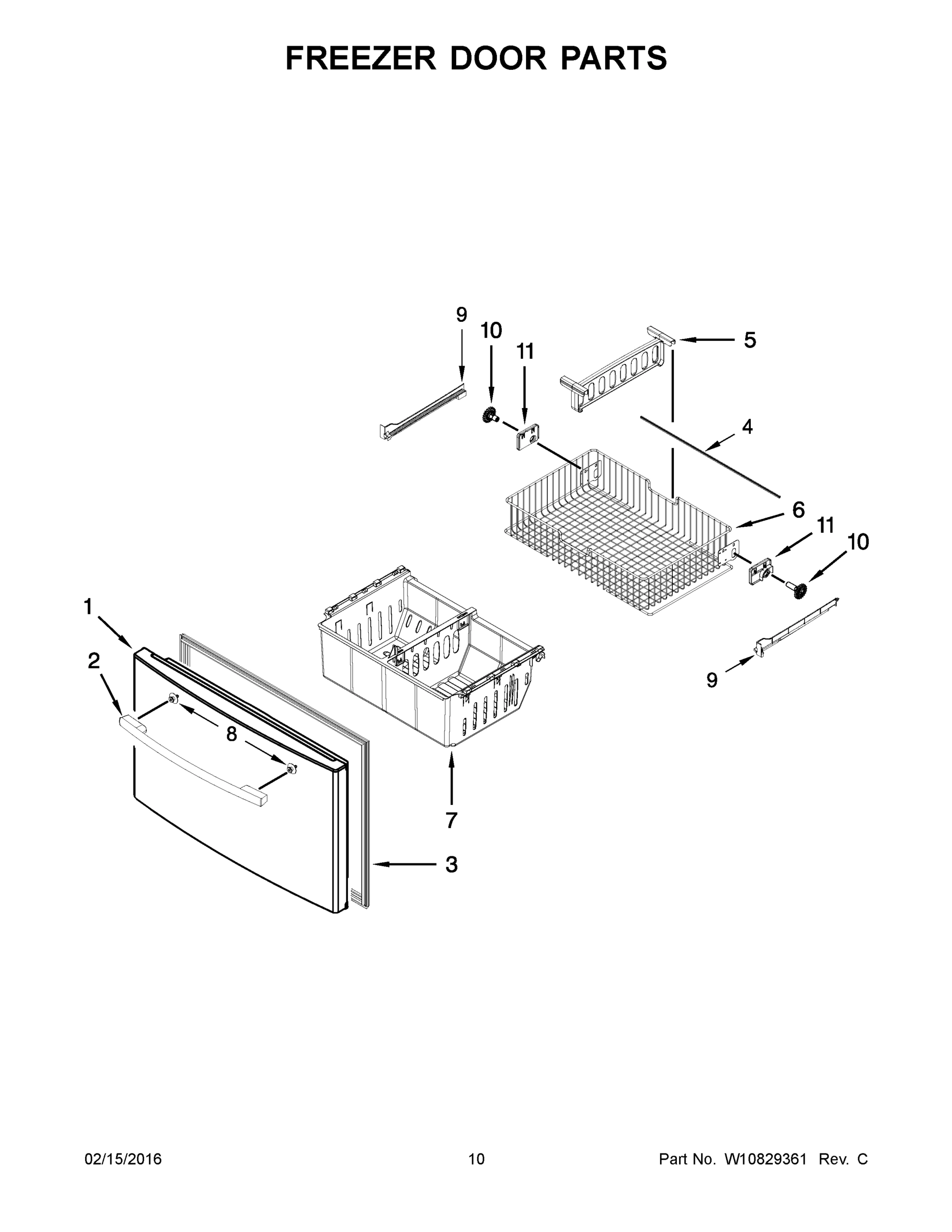06 - FREEZER DOOR PARTS