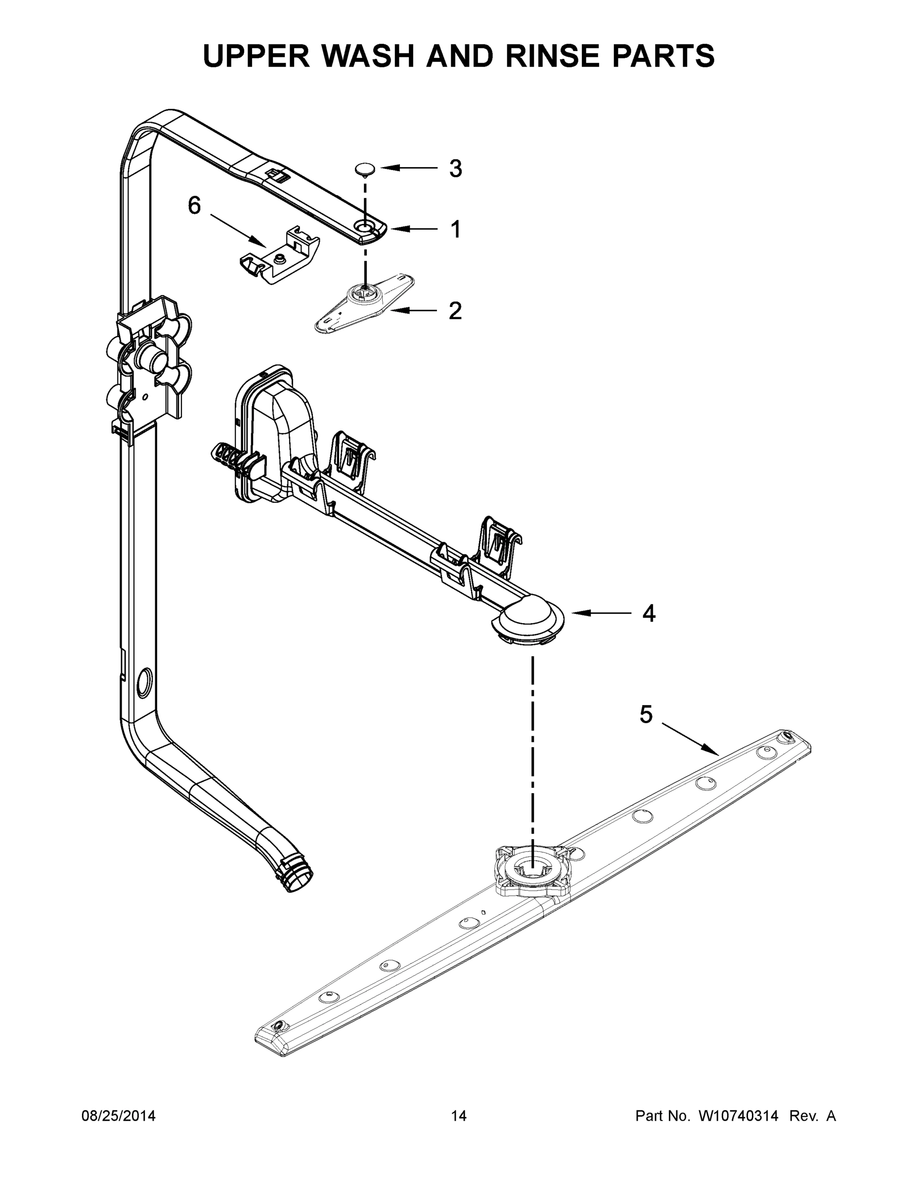 08 - UPPER WASH AND RINSE PARTS