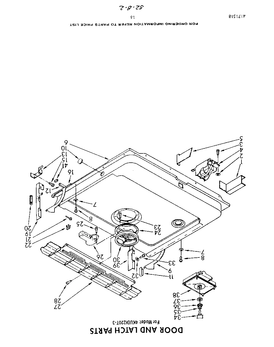 13 - DOOR AND LATCH