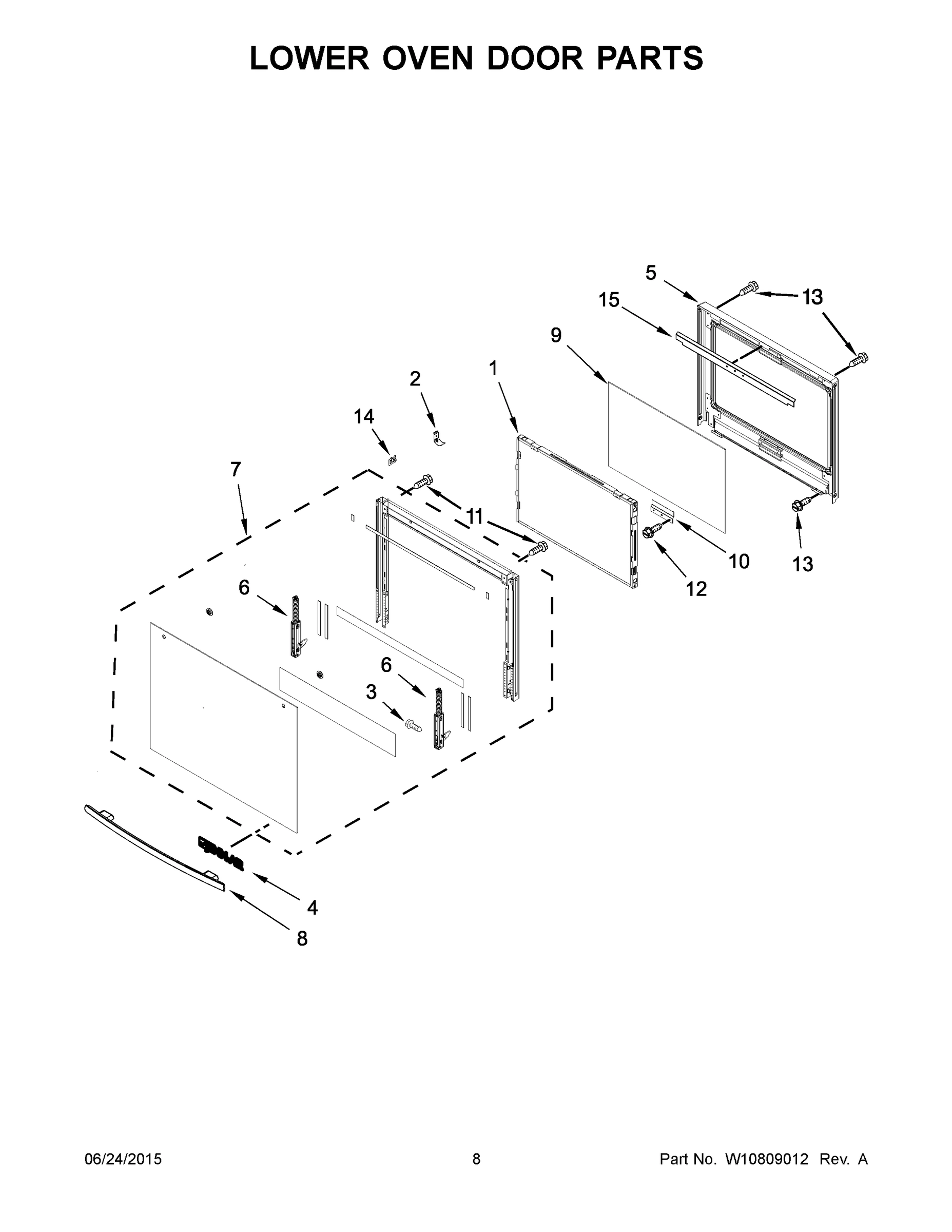 05 - LOWER OVEN DOOR PARTS