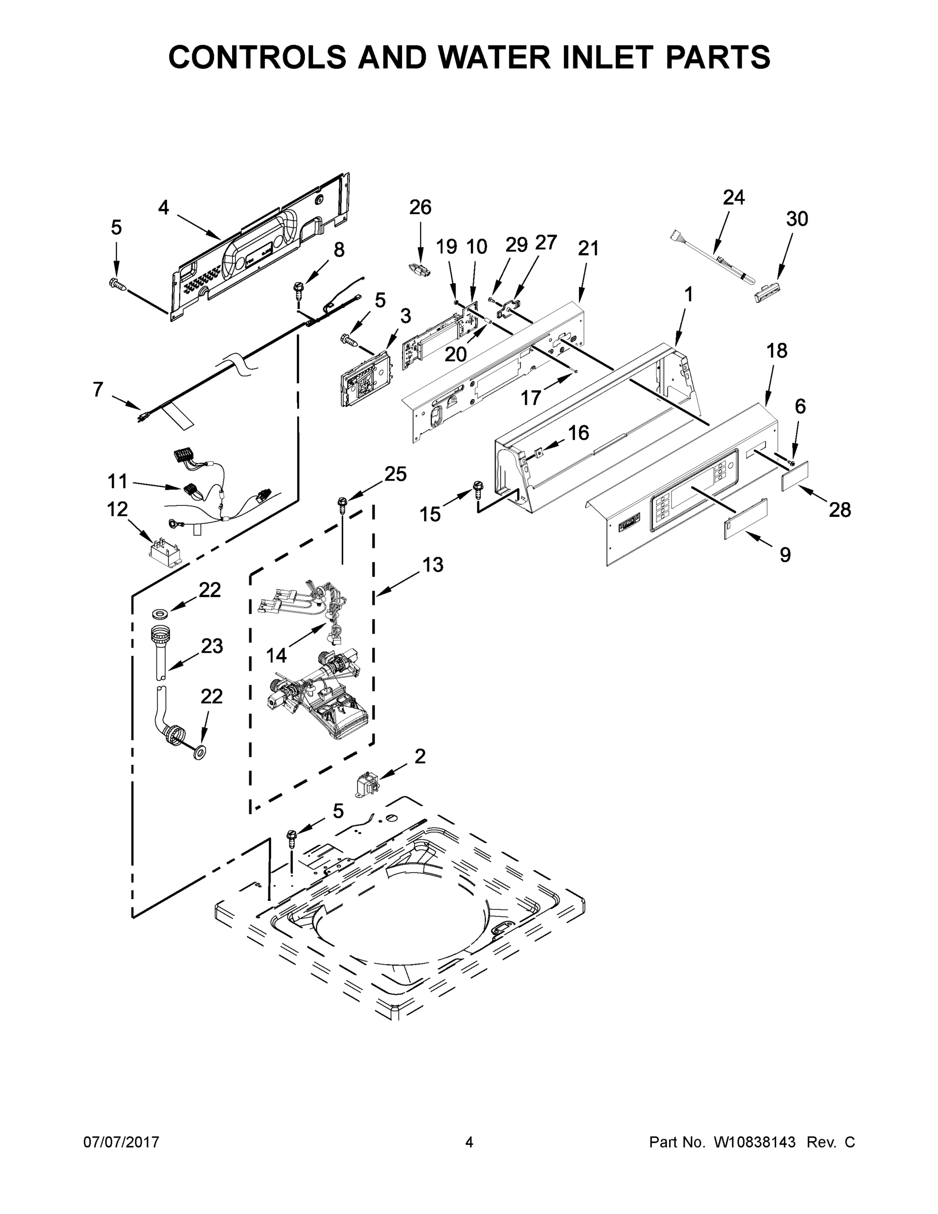 03 - CONTROLS AND WATER INLET PARTS