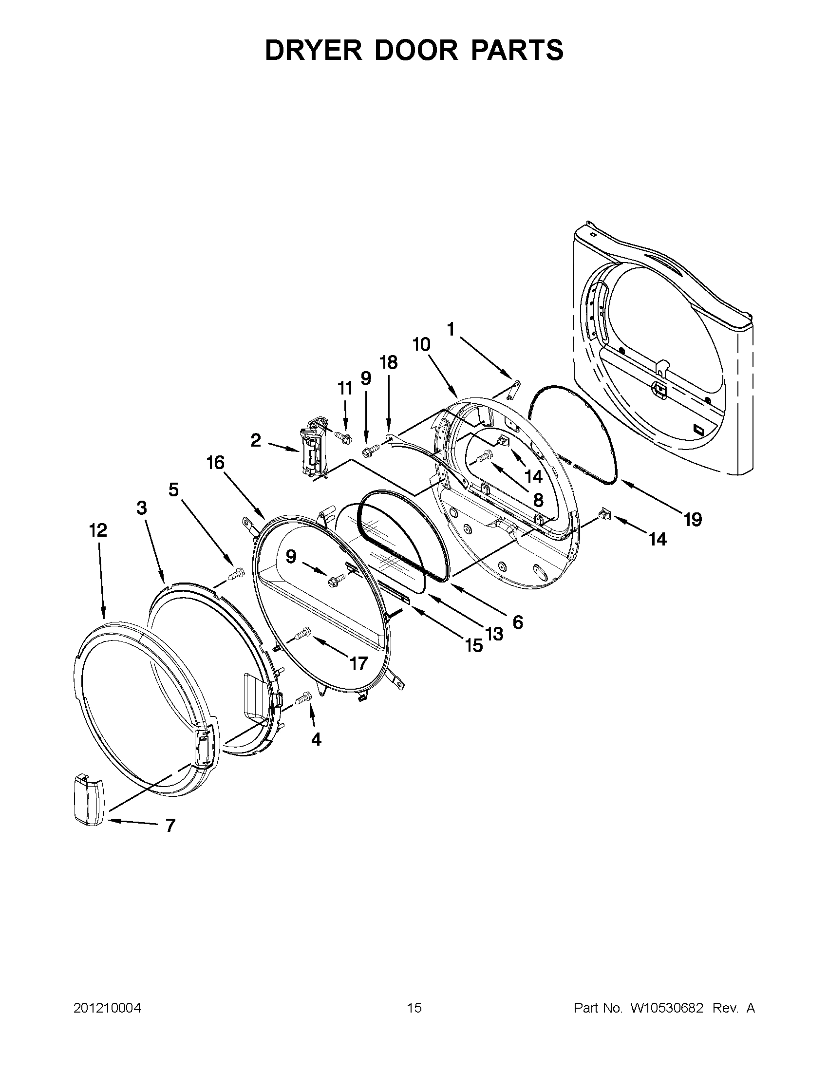 07 - DRYER DOOR PARTS