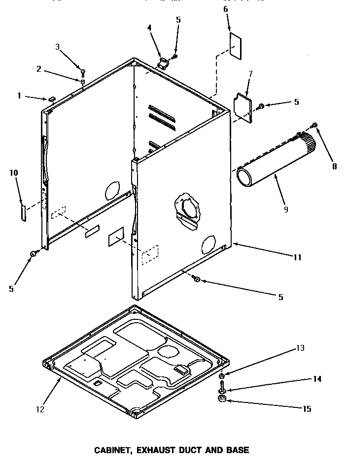 02 - CABINET, EXHAUST DUCT & BASE