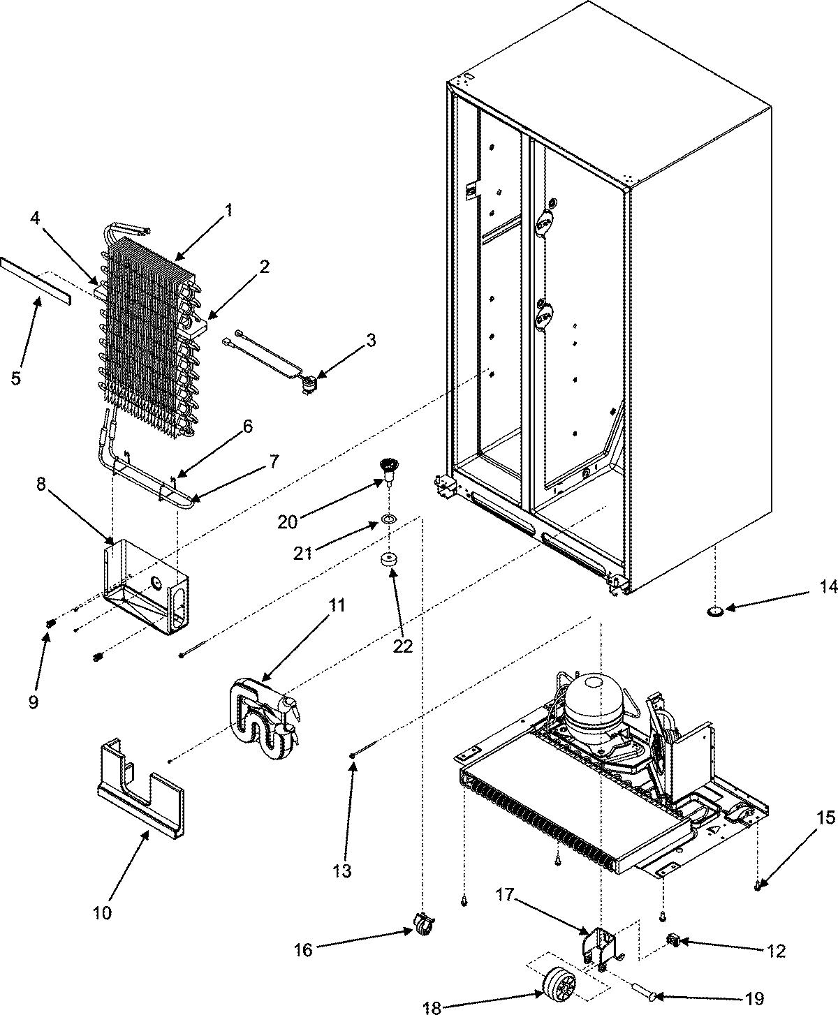 06 - EVAPORATOR/ROLLERS/WATER TANK