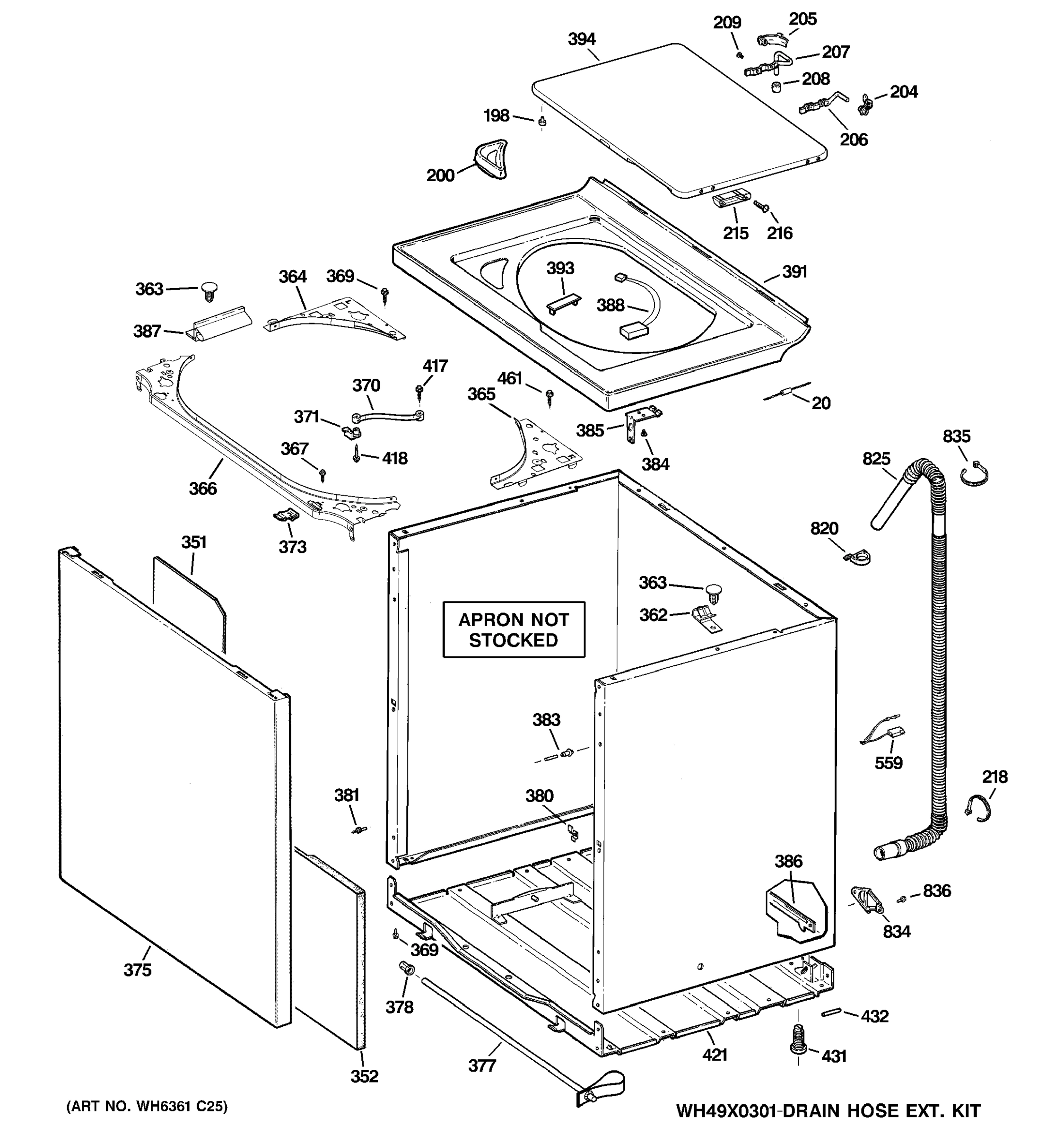 CABINET, COVER & TOP PANEL