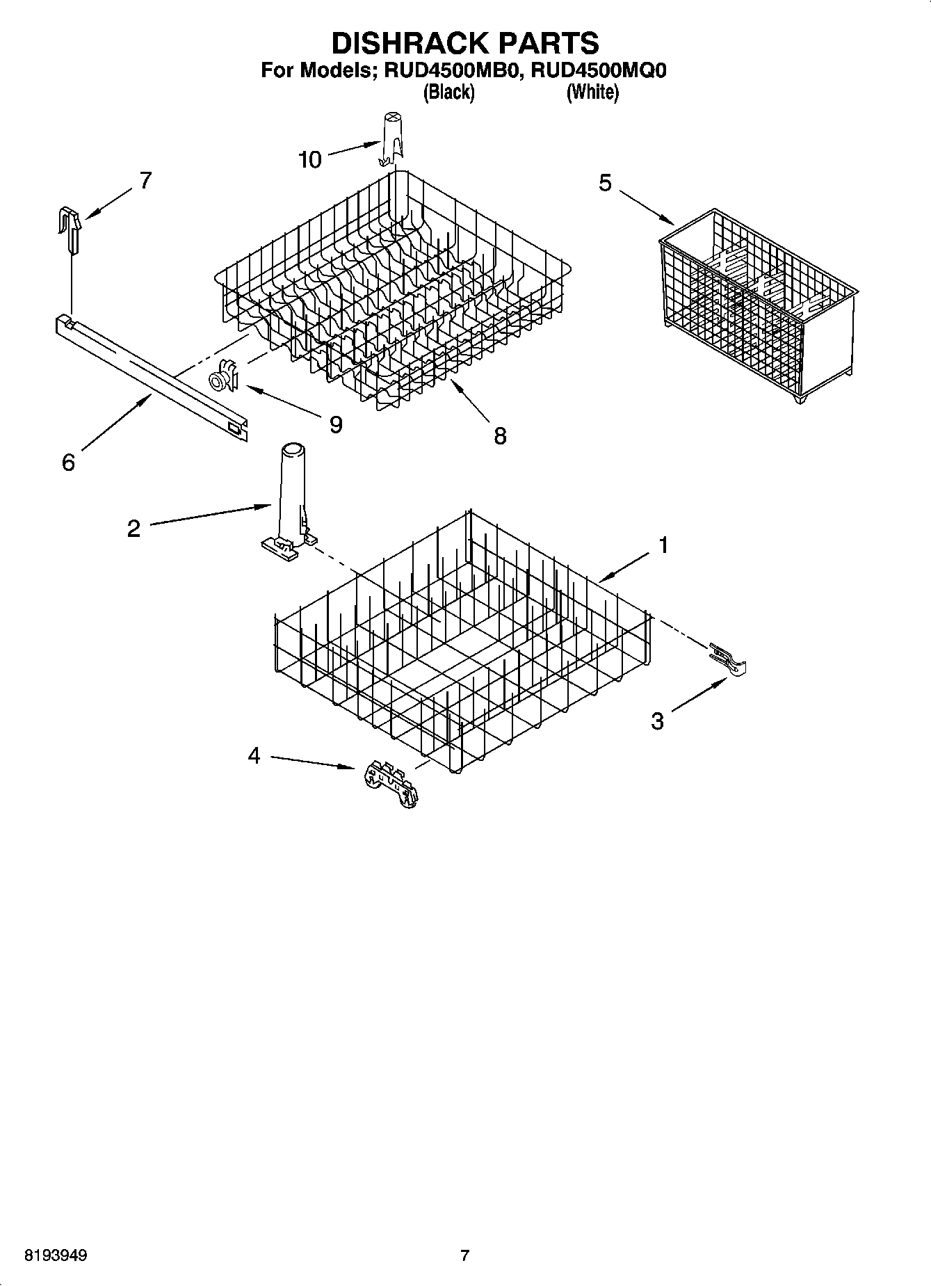 06 - DISHRACK PARTS, MISCELLANEOUS PARTS
