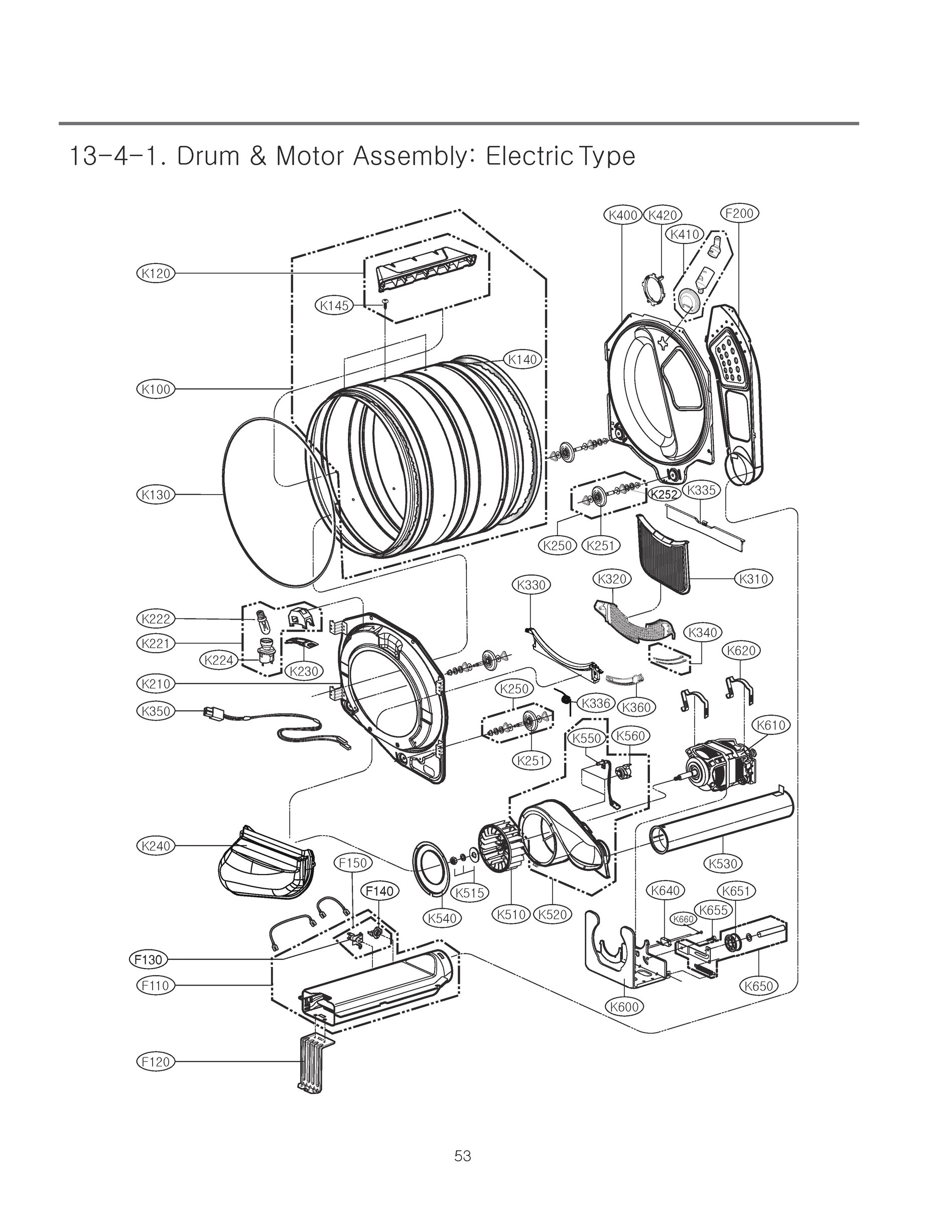 DRUM & MOTOR ASSEMBLY
