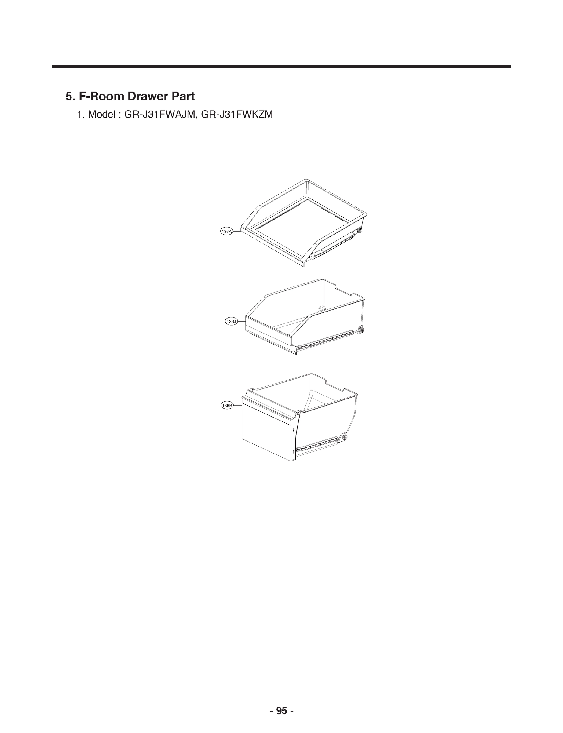 F-ROOM DRAWER PART