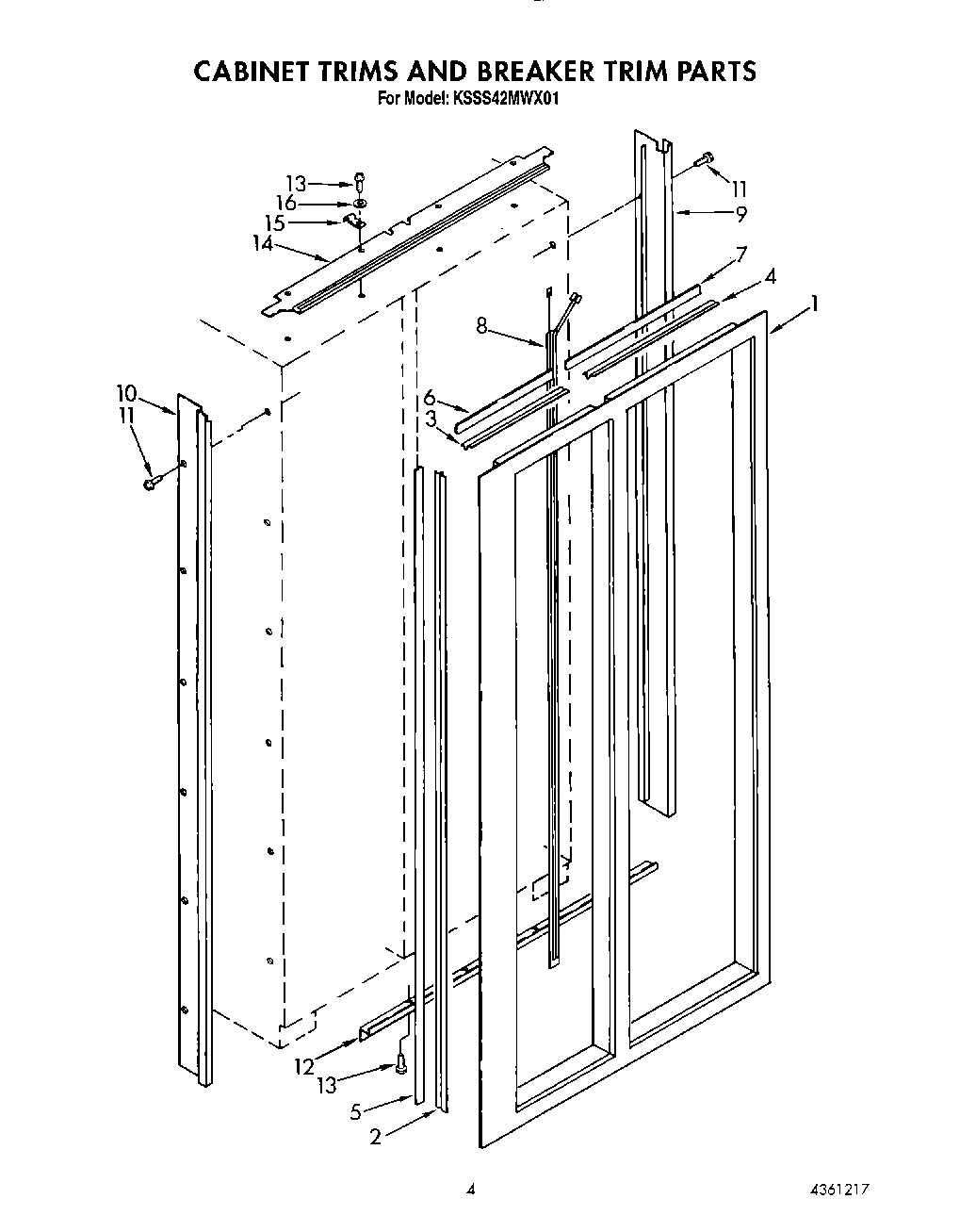03 - CABINET TRIMS AND BREAKER TRIM