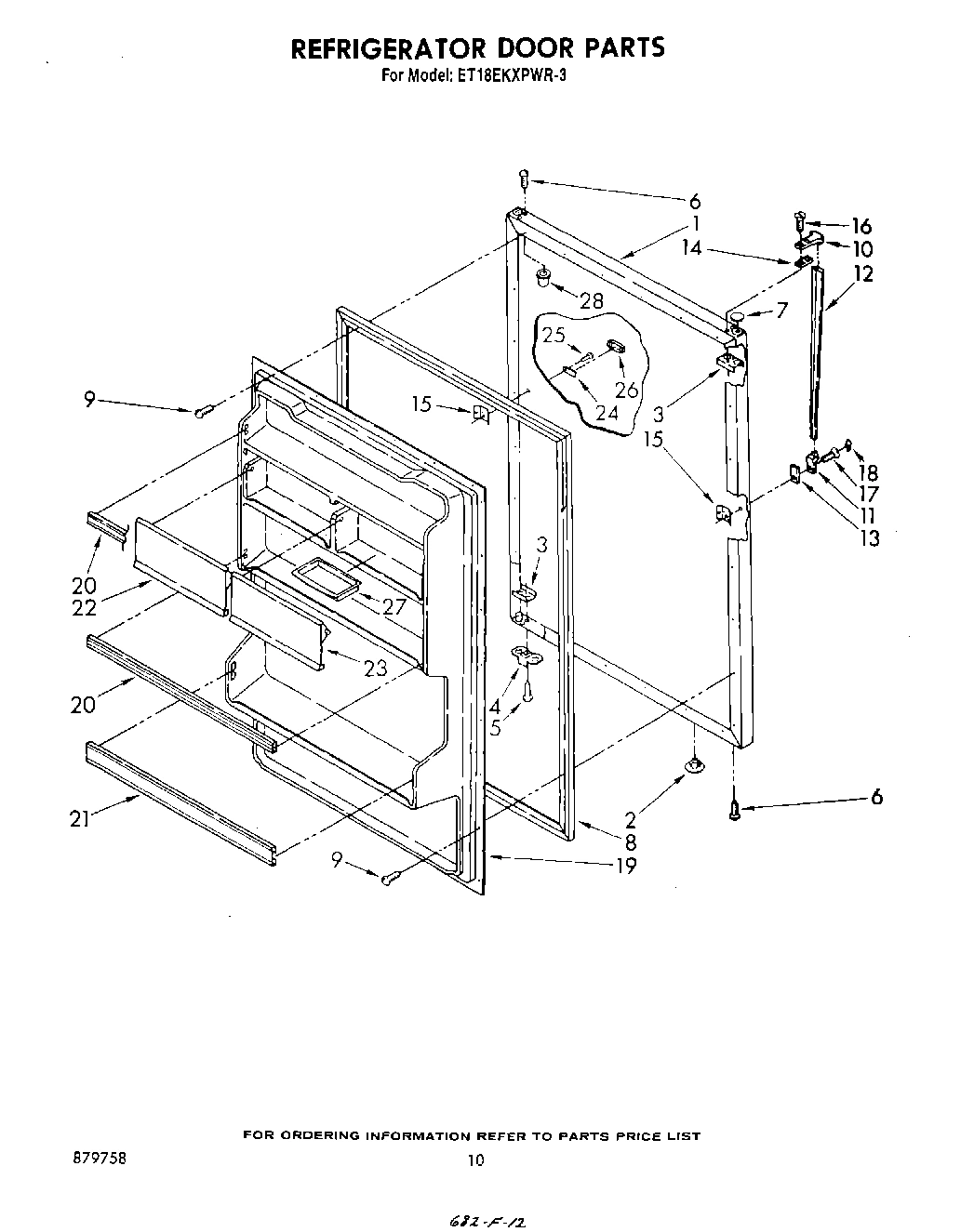 08 - REFRIGERATOR DOOR , NOT ILLUSTRATED