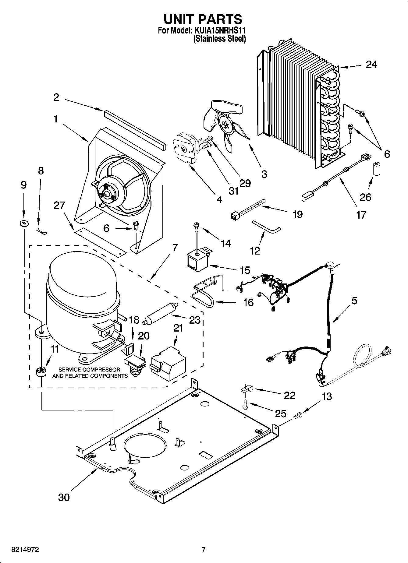 05 - UNIT PARTS, OPTIONAL PARTS (NOT INCLUDED)