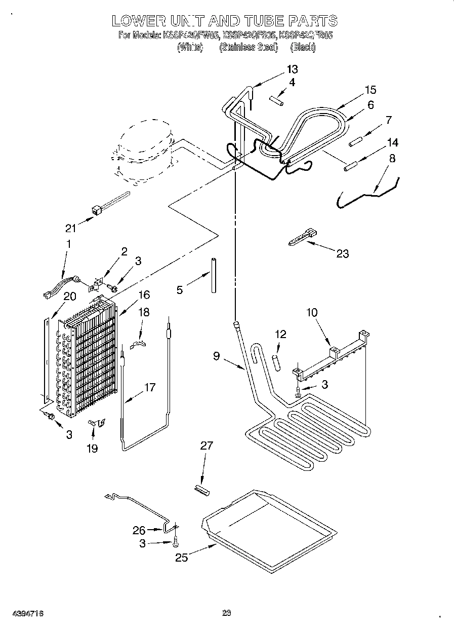15 - LOWER UNIT AND TUBE
