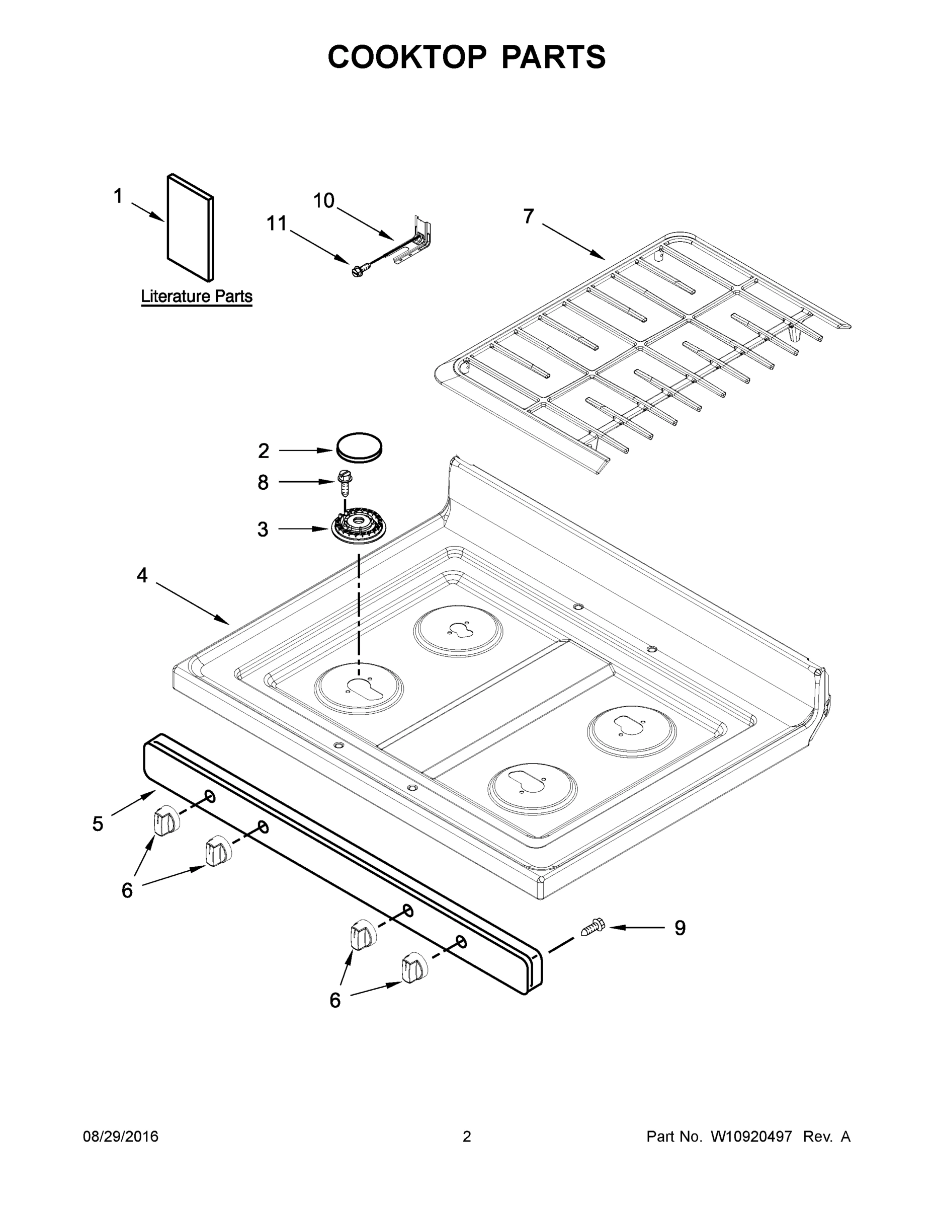 02 - COOKTOP PARTS