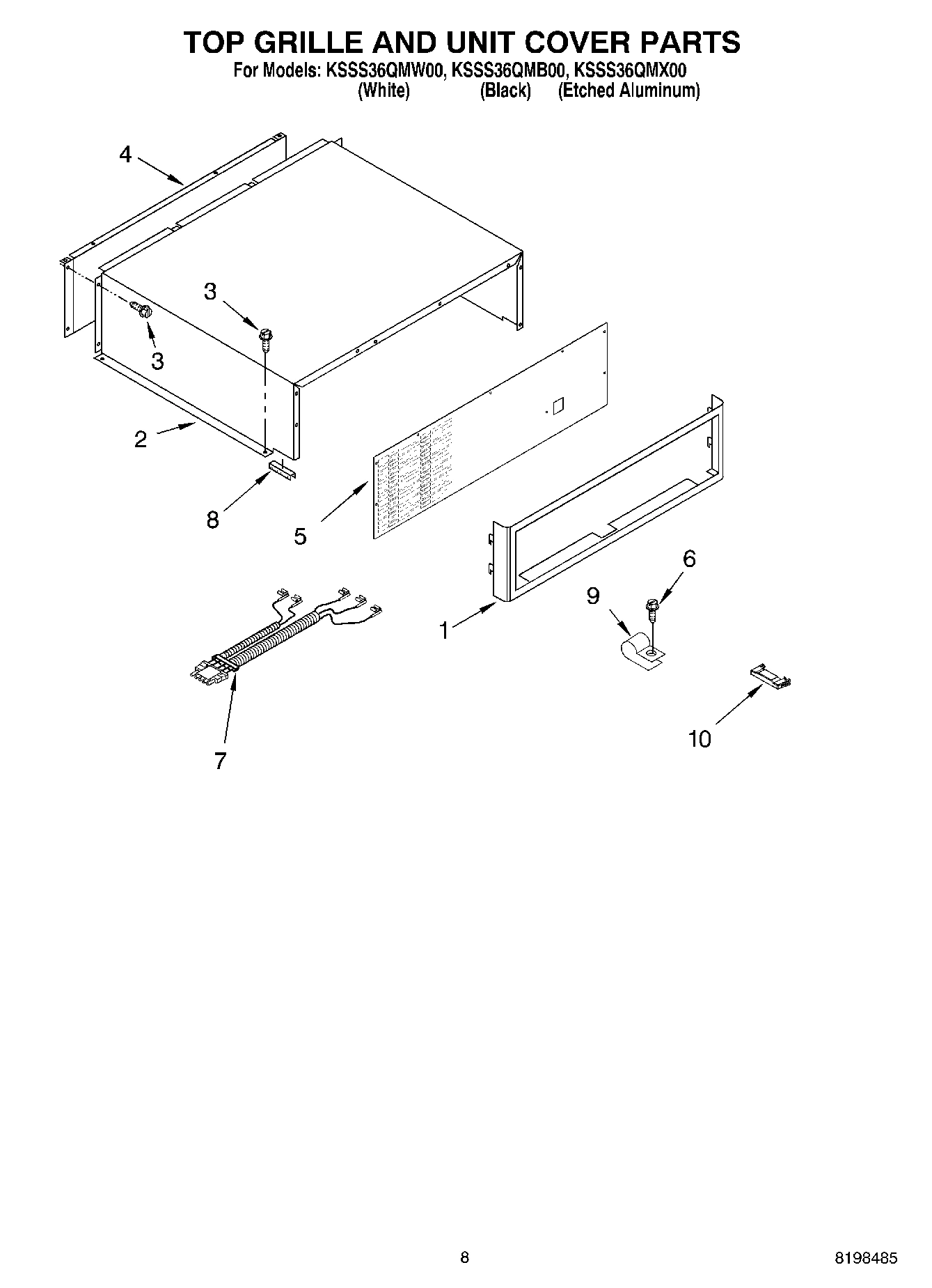 06 - TOP GRILLE AND UNIT COVER PARTS