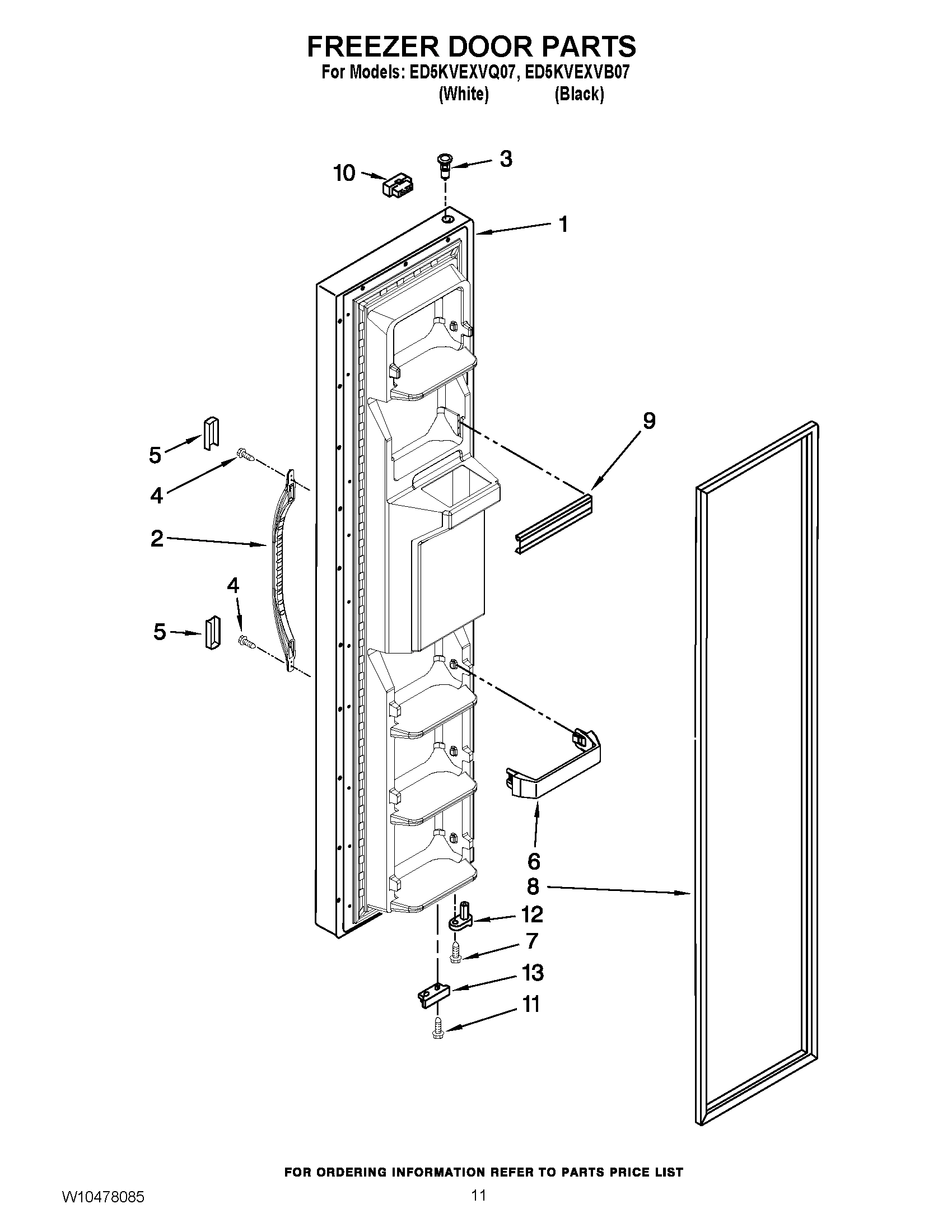 07 - FREEZER DOOR PARTS