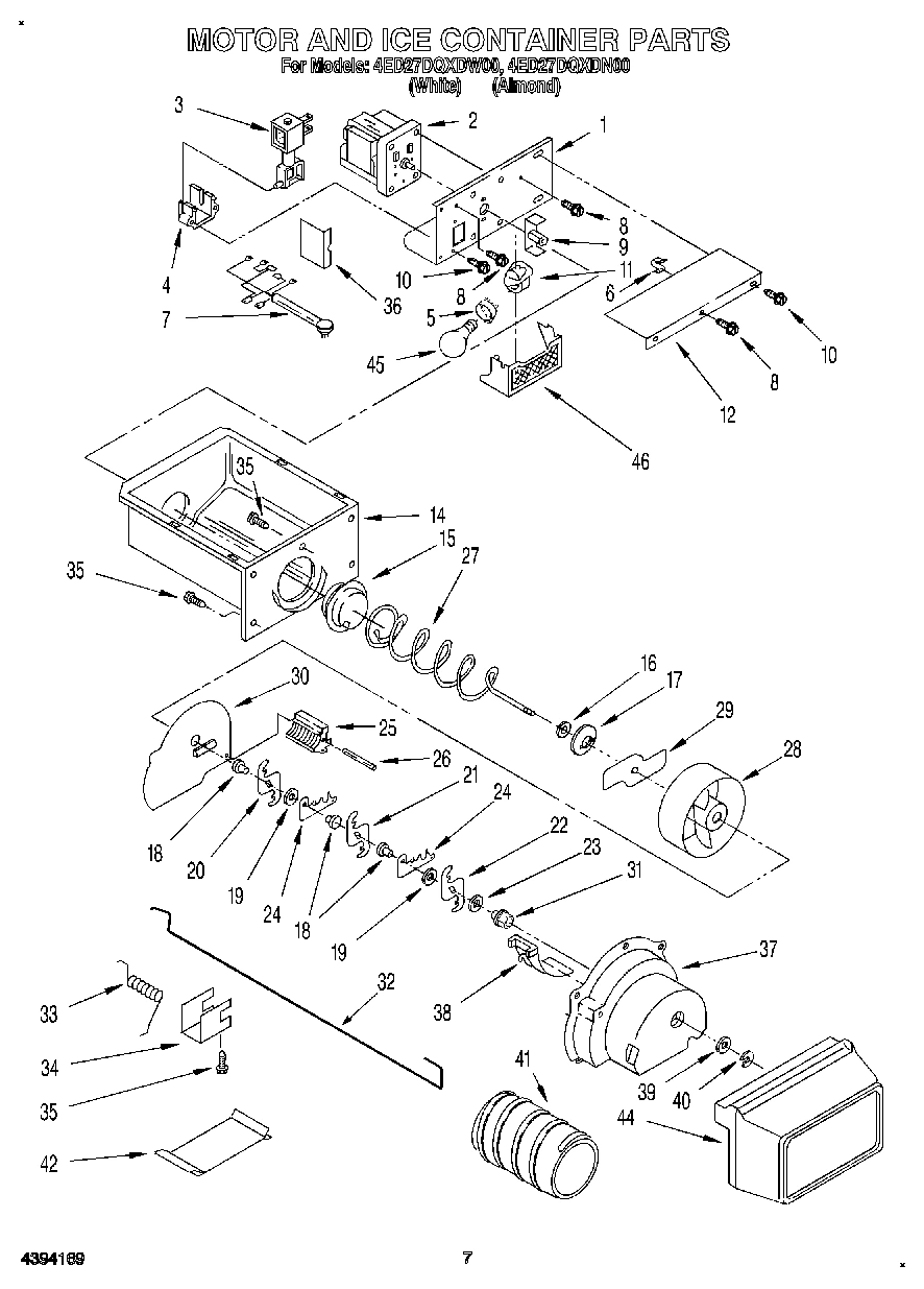 05 - MOTOR AND ICE CONTAINER