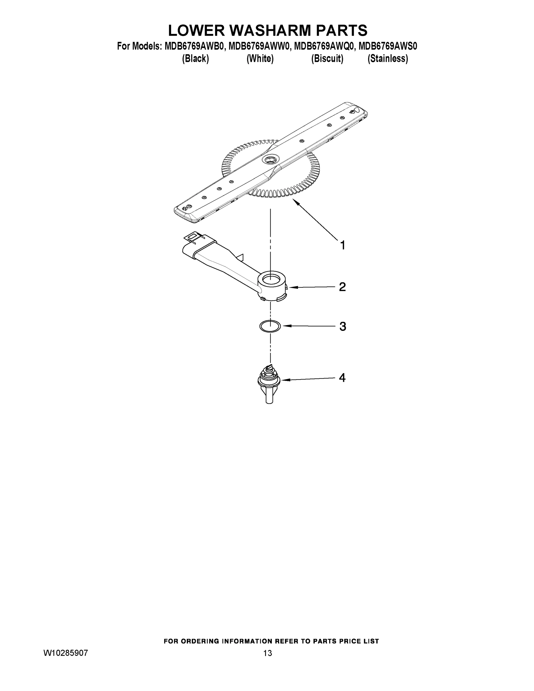 11 - LOWER WASHARM PARTS