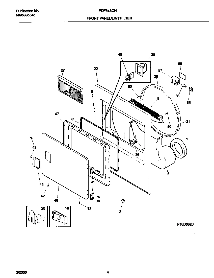 03 - P16D0020 FRNT PNL,DOOR