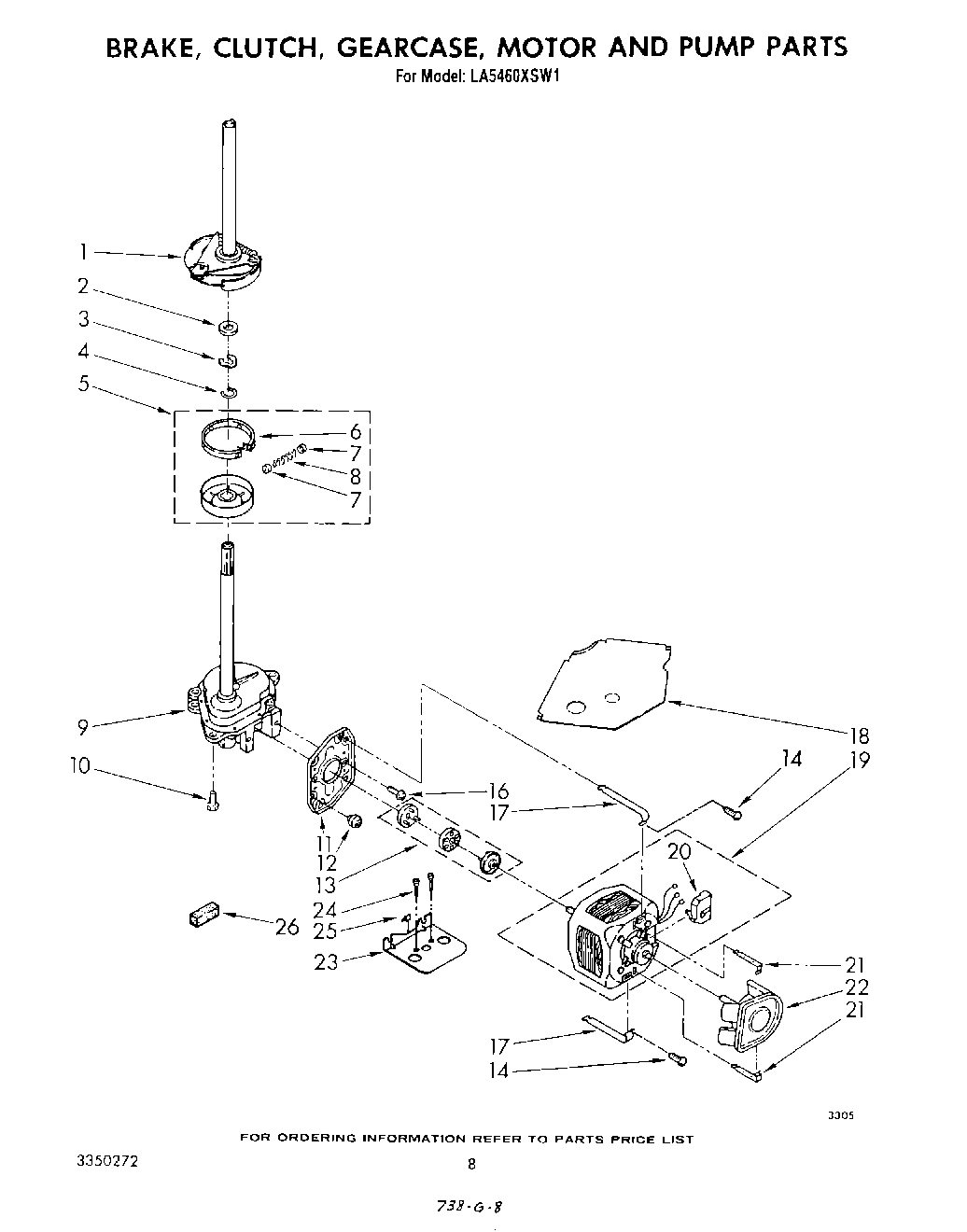 06 - BRAKE, CLUTCH, GEARCASE, MOTOR AND PUMP